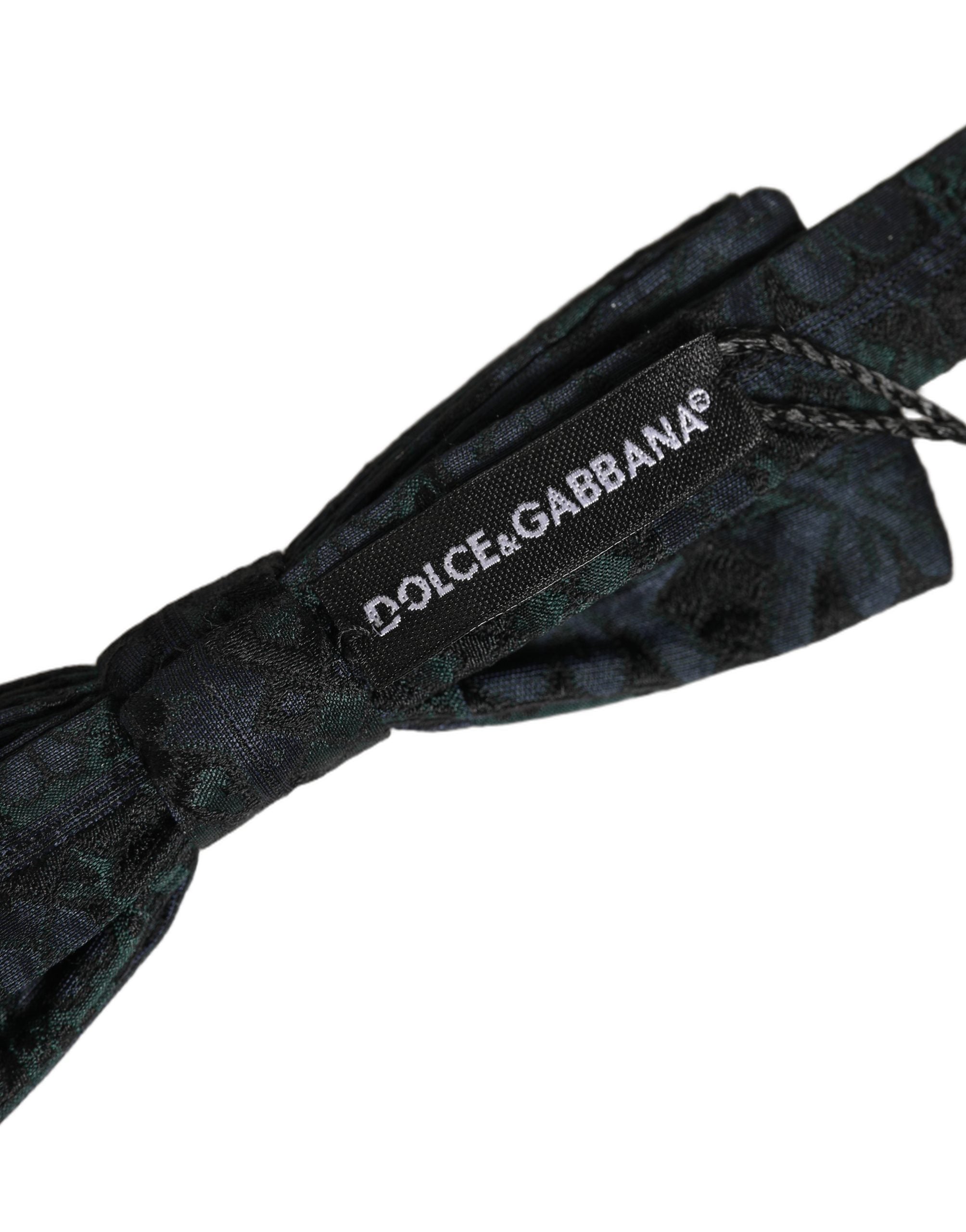 Dolce & Gabbana Silk Paisley Bow Tie - Timeless Elegance