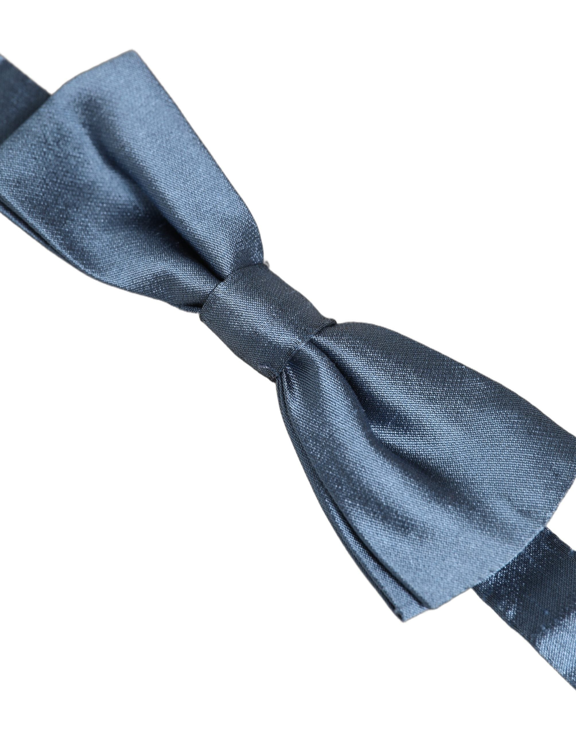Dolce & Gabbana Light Blue Silk Bow Tie - Timeless Elegance