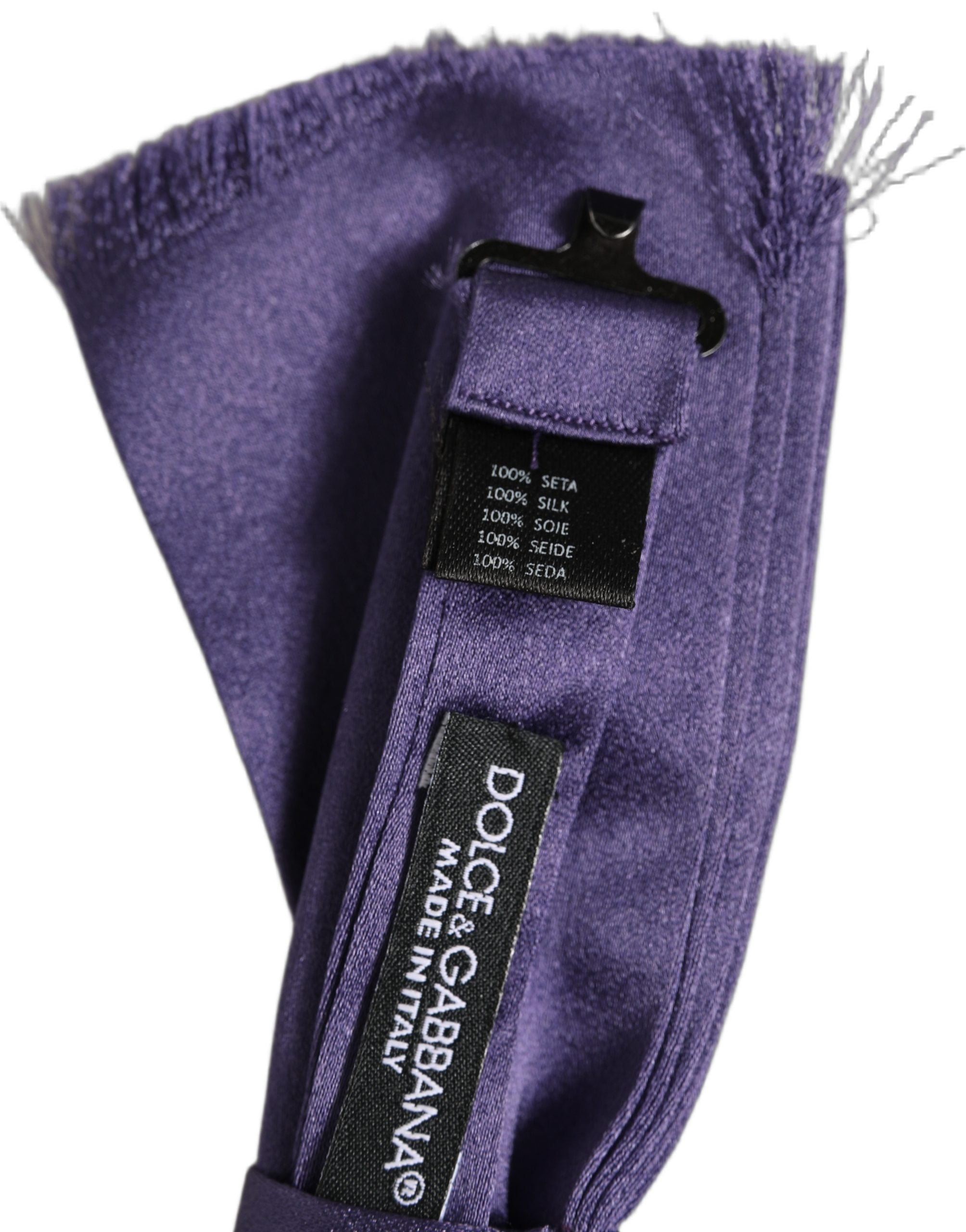 Dolce & Gabbana Silk Bow Tie - Timeless Elegance in Purple