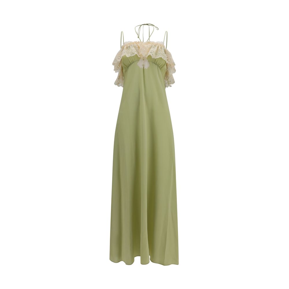 Discover the Chloé Bicolor Silk Casual Dress, a masterpiece of 100% silk from the AW26 collection, embodying effortless luxury and timeless elegance for the discerning individual.