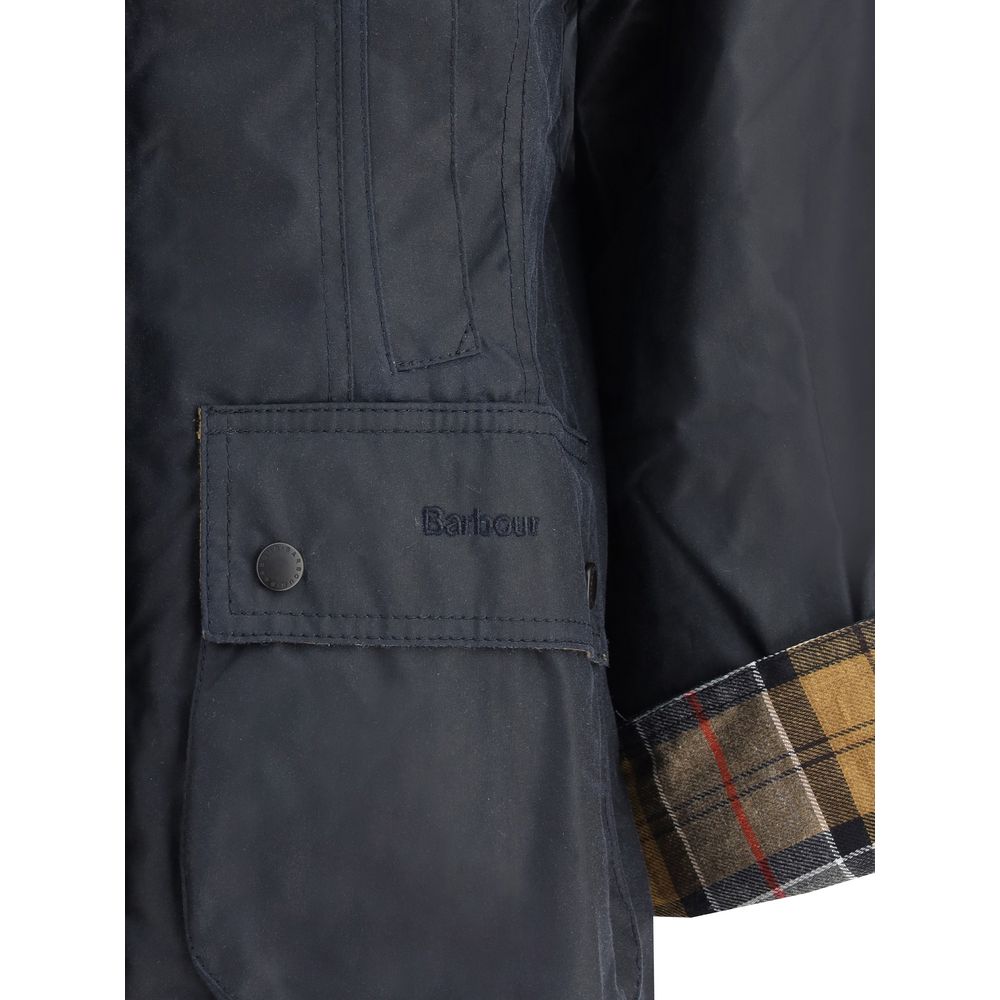 Barbour Blue Cotton Shell Jacket - Timeless Elegance Awaits