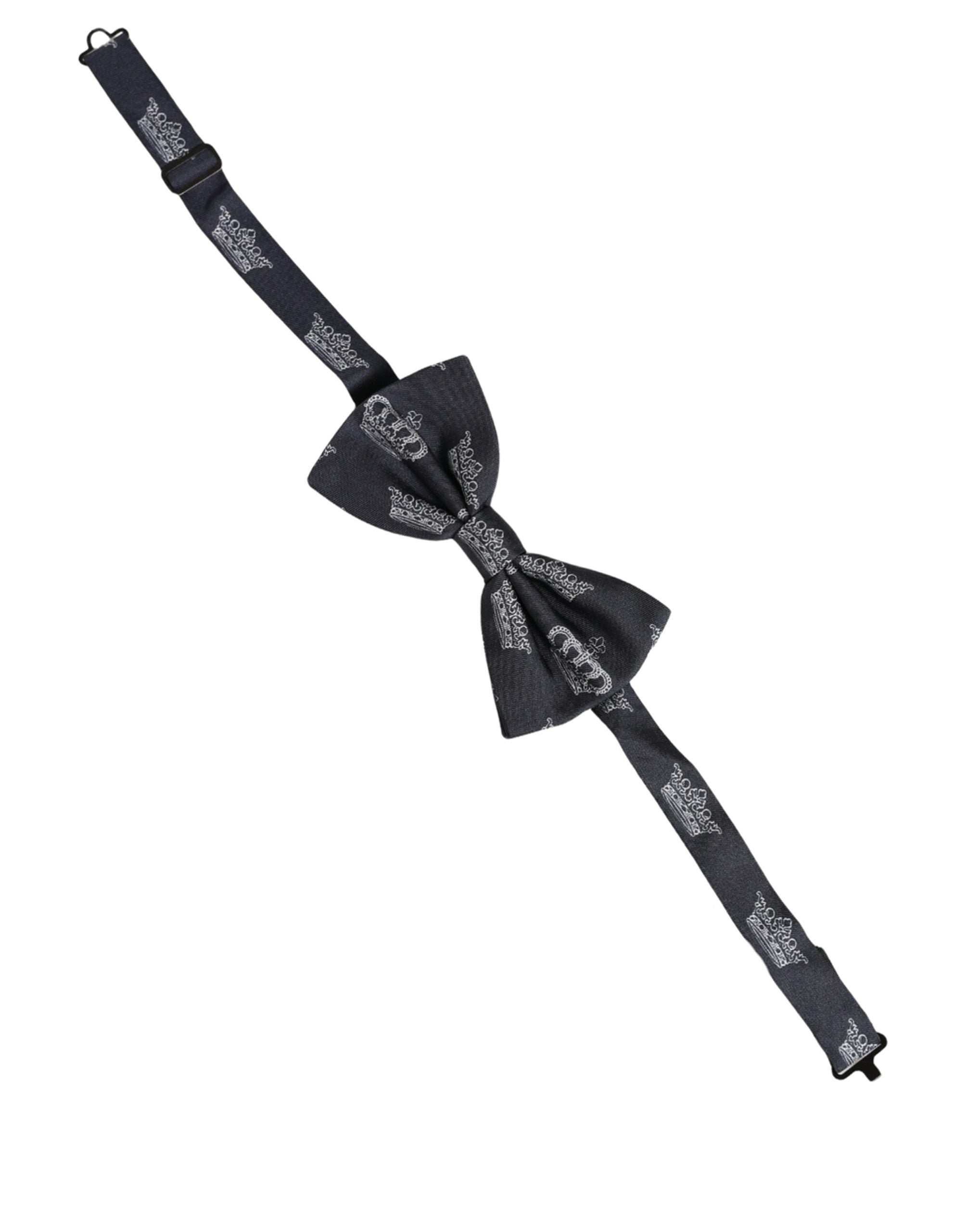 Dolce & Gabbana Black Silk Bow Tie - Timeless Luxury Accessory