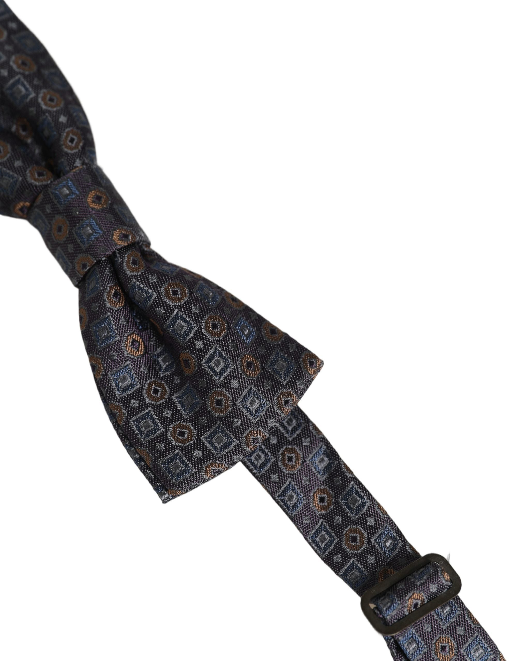 Dolce & Gabbana Dark Gray Silk Bow Tie - Timeless Elegance