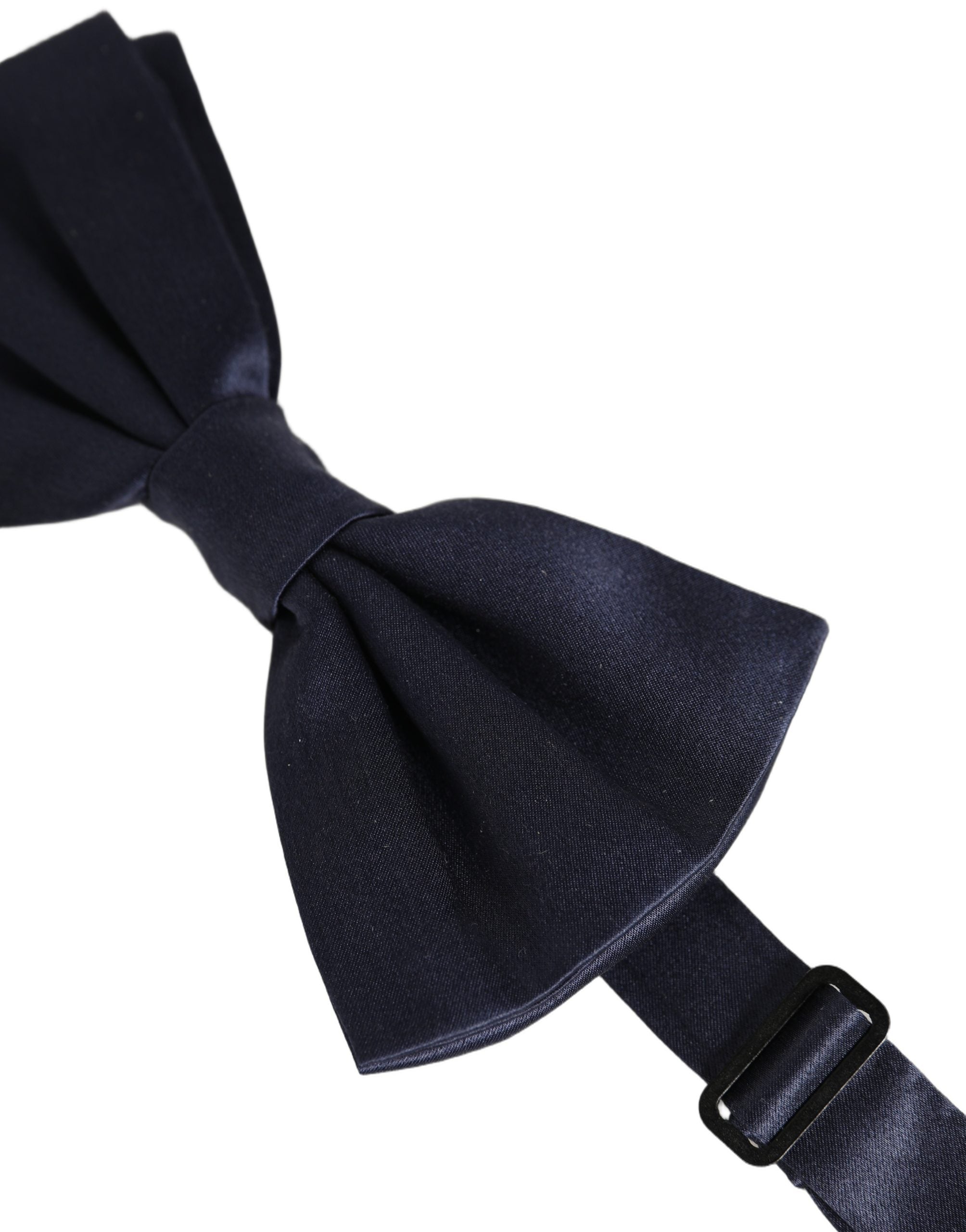 Dolce & Gabbana Dark Blue Silk Bow Tie - Exquisite Luxury Accessory