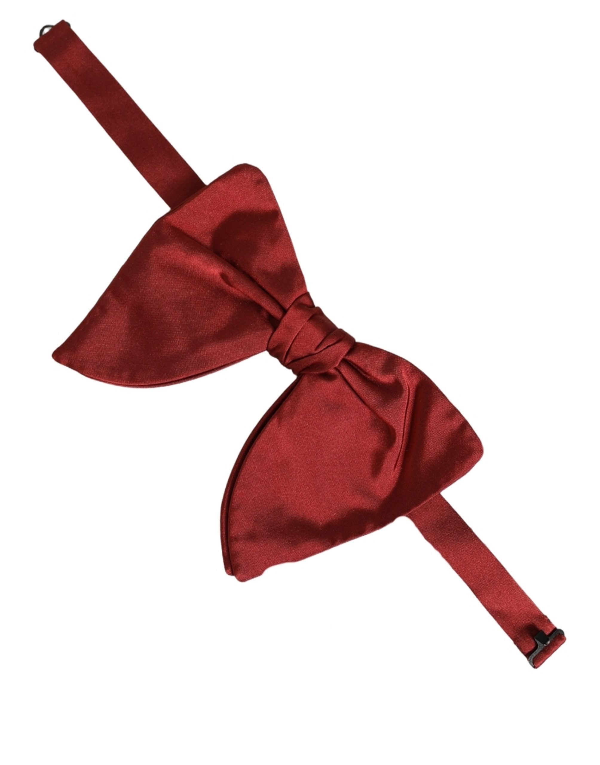 Dolce & Gabbana Silk Red Bow Tie - Timeless Luxury Accessory