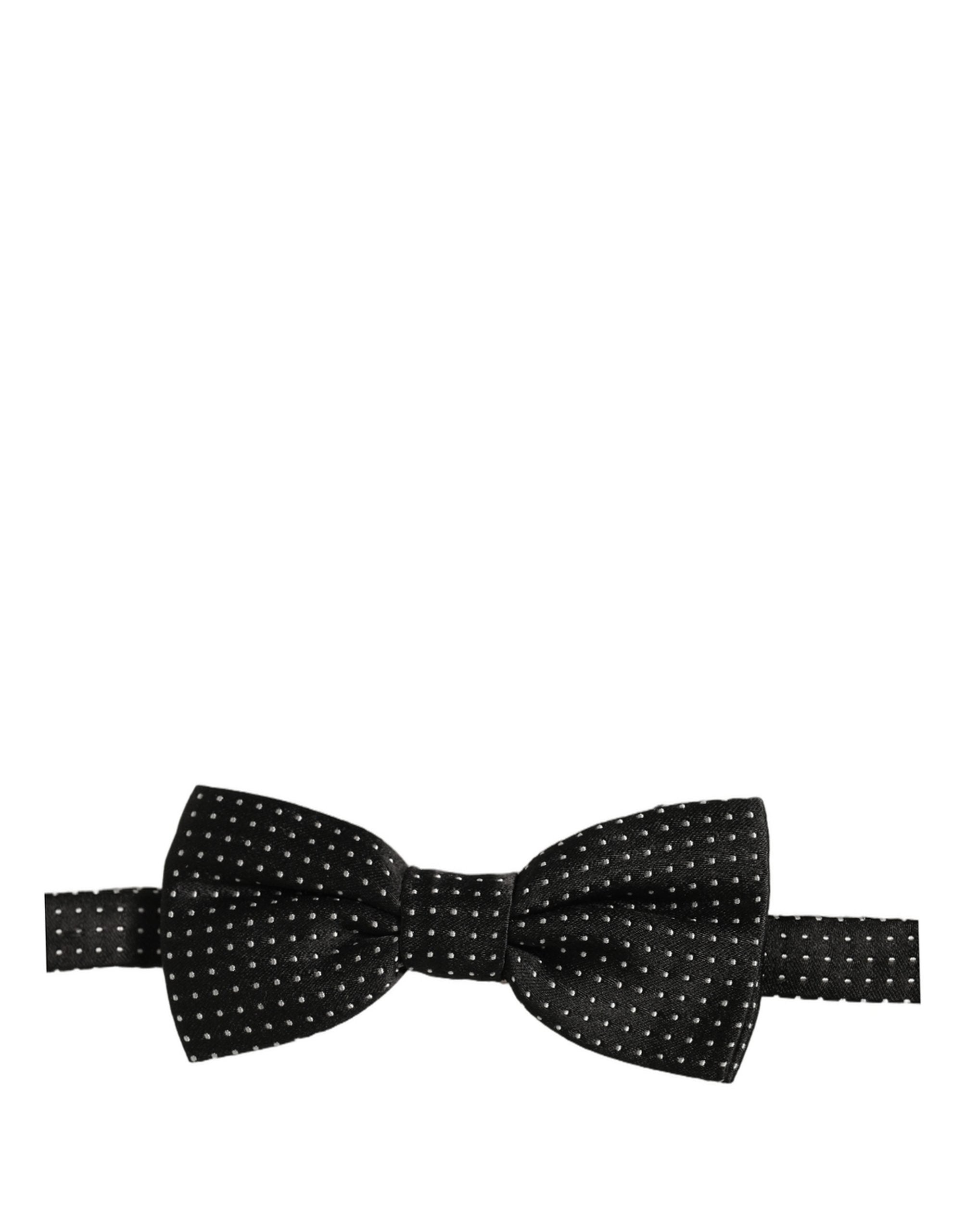 Dolce & Gabbana Polka Dot Silk Bow Tie - Timeless Luxury Accessory