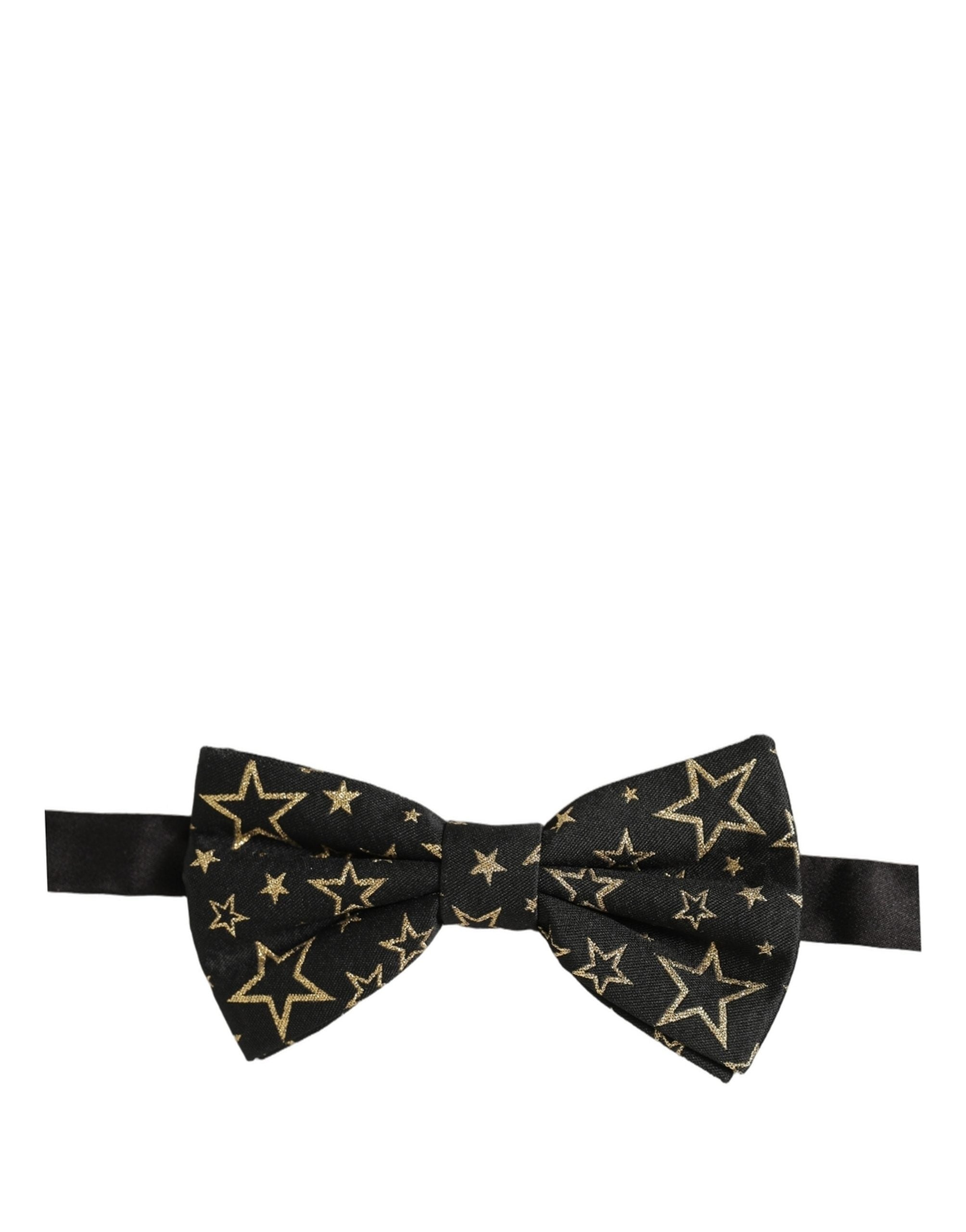 Dolce & Gabbana Black Star Bow Tie - Luxury Formal Accessory