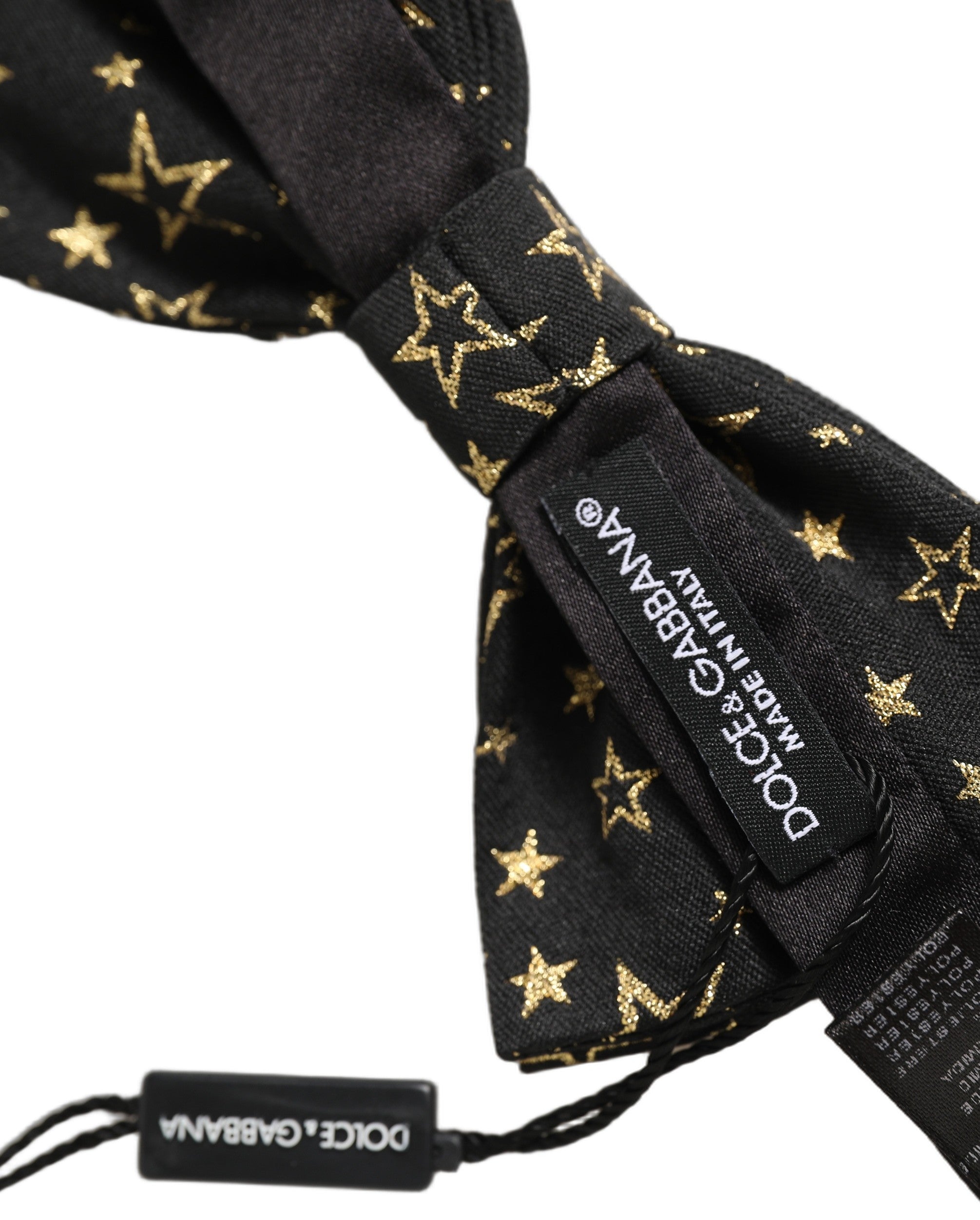 Dolce & Gabbana Black Star Bow Tie - Exquisite Italian Elegance