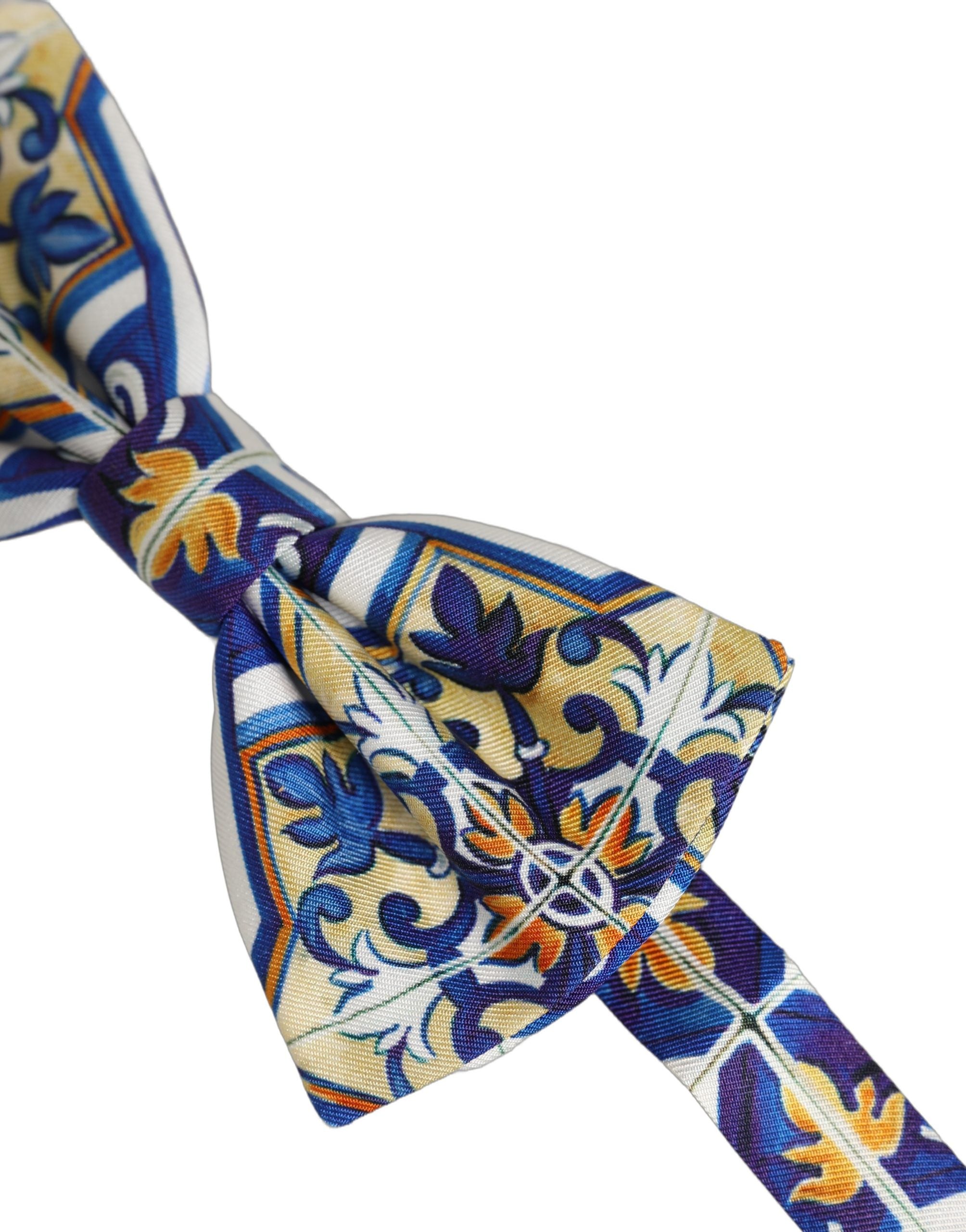 Dolce & Gabbana Multicolor Silk Bow Tie - Exquisite Elegance