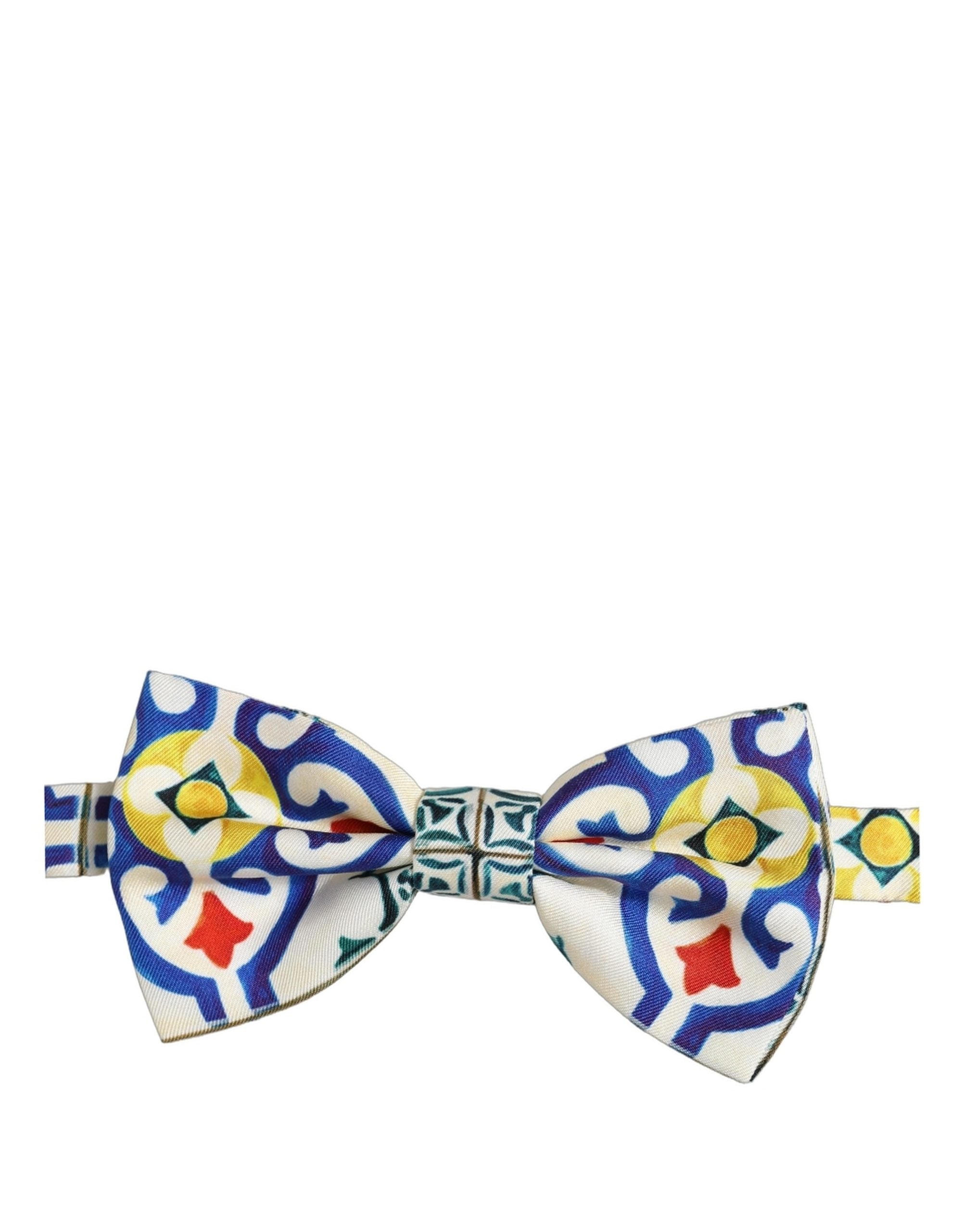 Dolce & Gabbana Multicolor Silk Bow Tie - Timeless Elegance