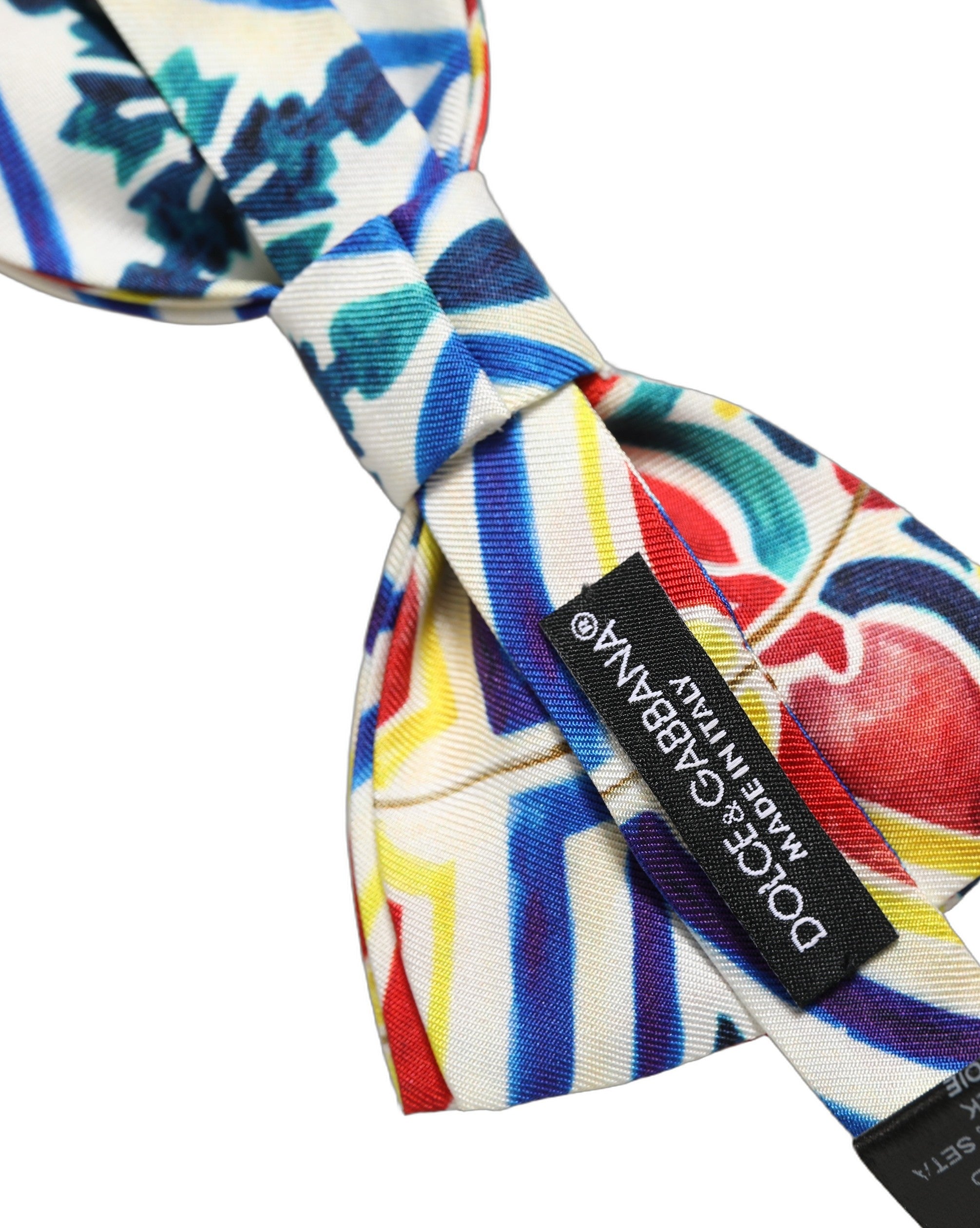 Dolce & Gabbana Multicolor Silk Bow Tie - Timeless Elegance