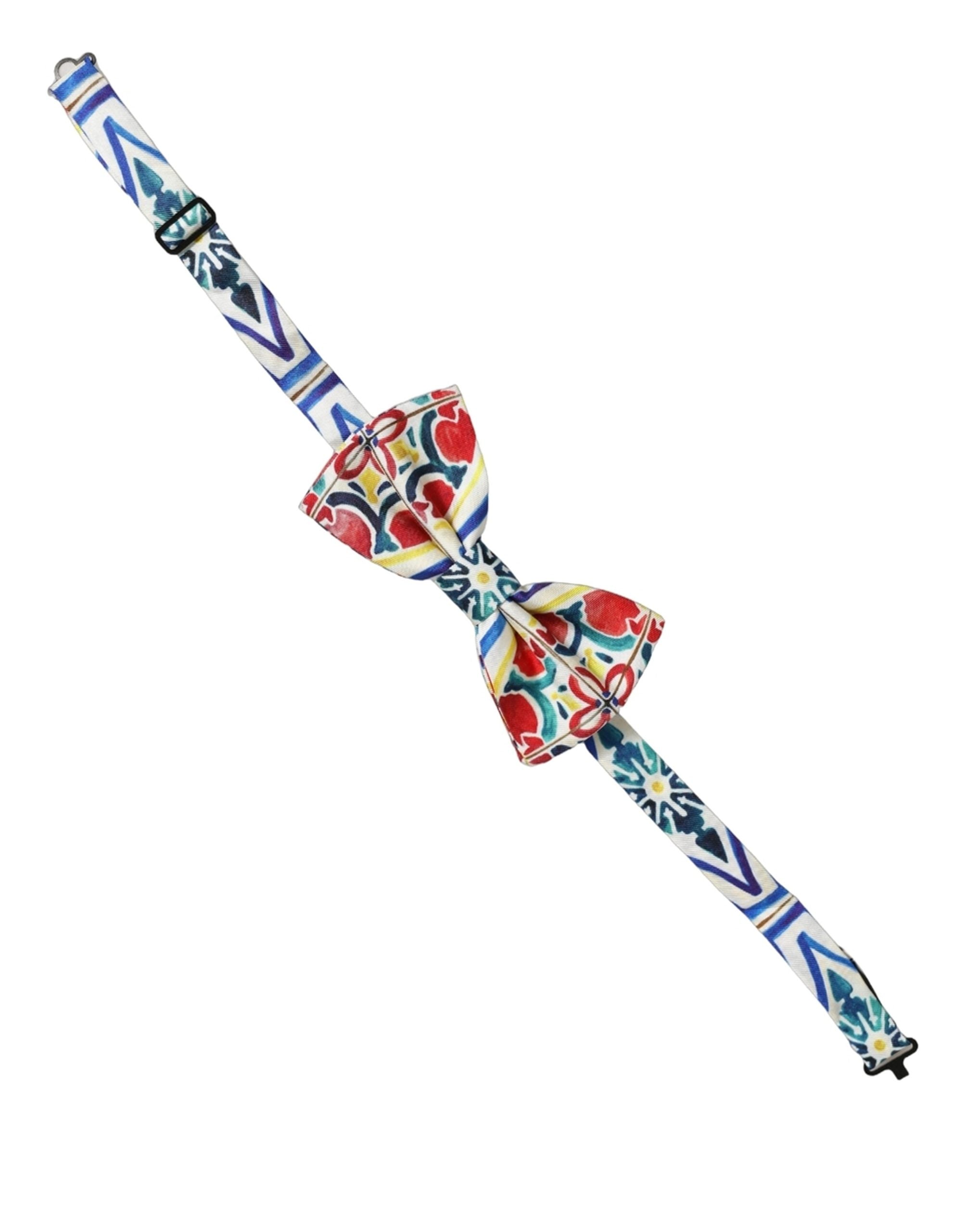 Dolce & Gabbana Multicolor Silk Bow Tie - Exquisite Elegance