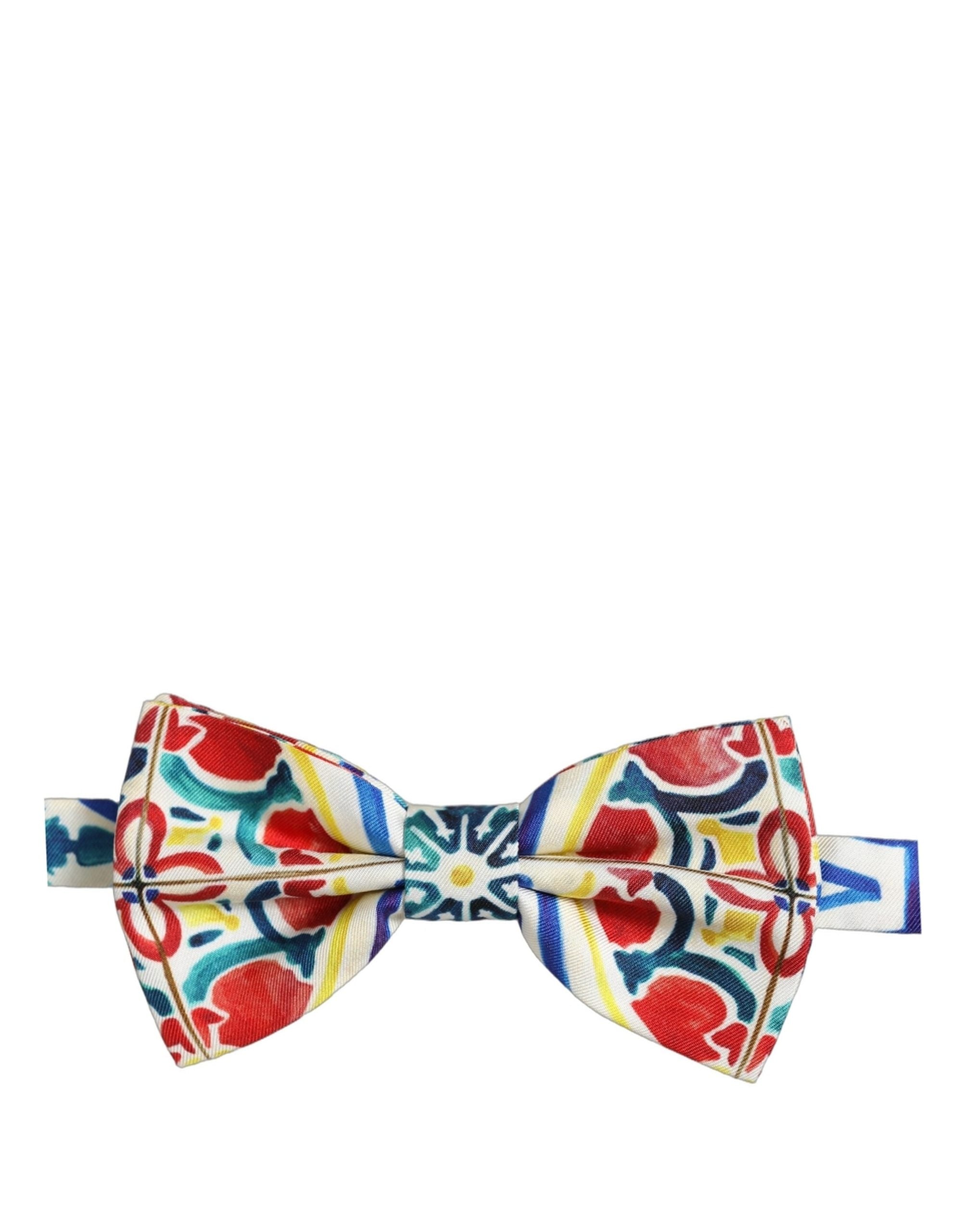 Dolce & Gabbana Multicolor Silk Bow Tie - Exquisite Elegance