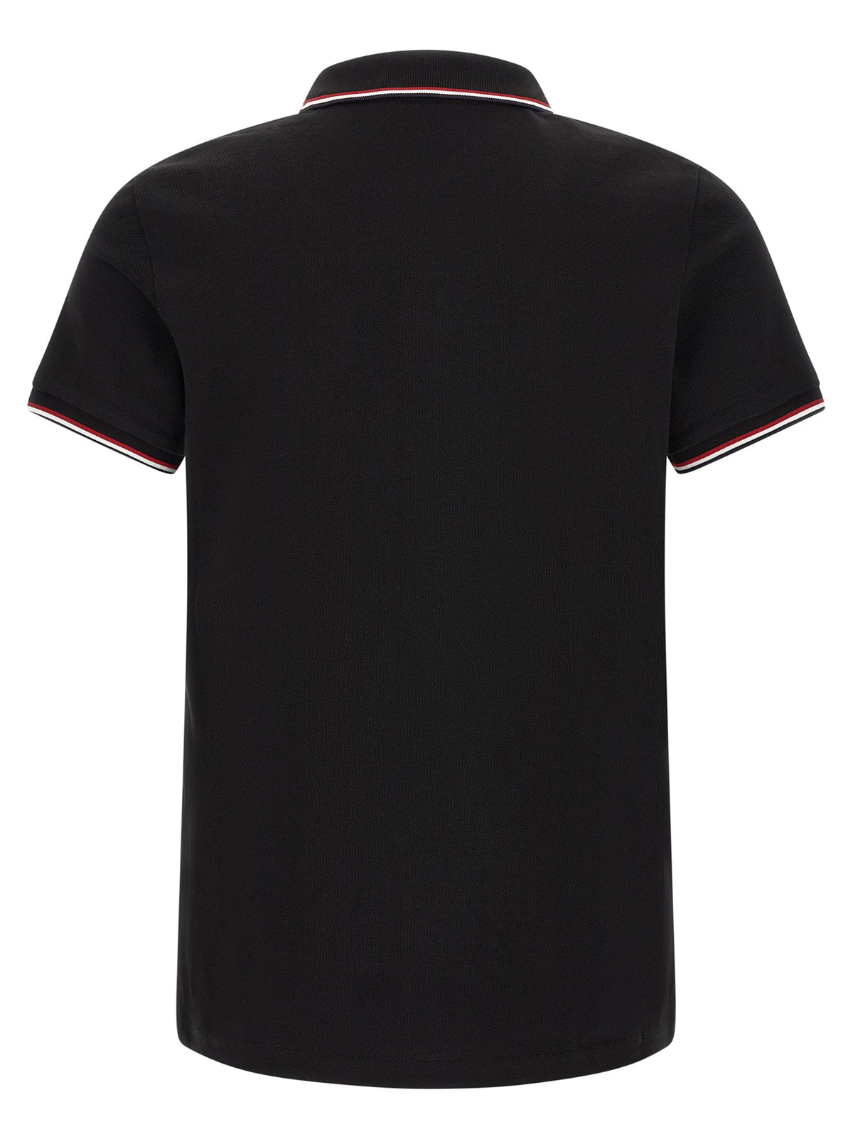 Moncler Black Cotton Polo Shirt - Luxury Redefined Elegance