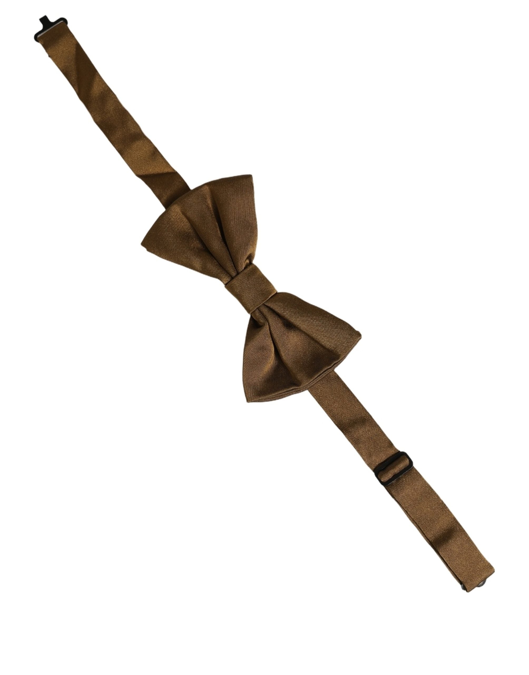 Dolce & Gabbana Silk Bow Tie - Timeless Elegance in Brown