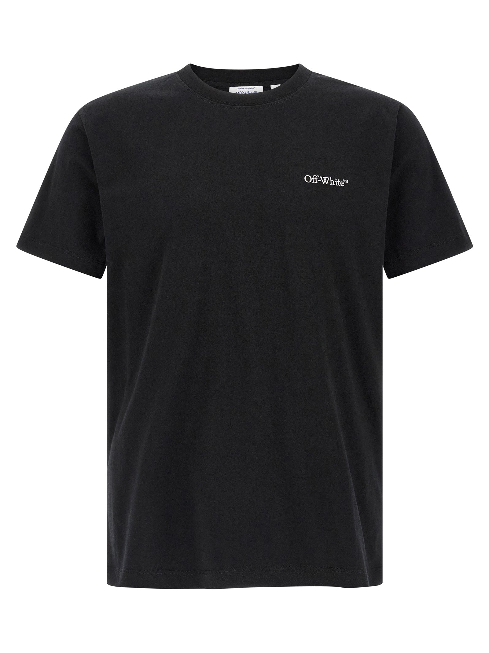 Off-White Black Cotton T-Shirt - Elevate Your Streetwear Elegance