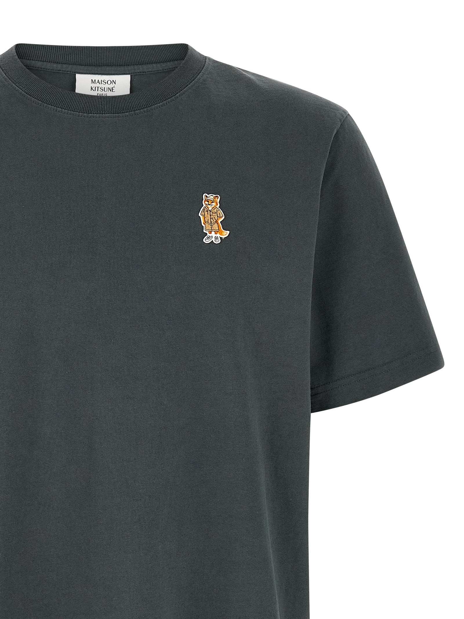 Maison Kitsuné Blue Organic Cotton T-Shirt - Timeless Luxury Essential