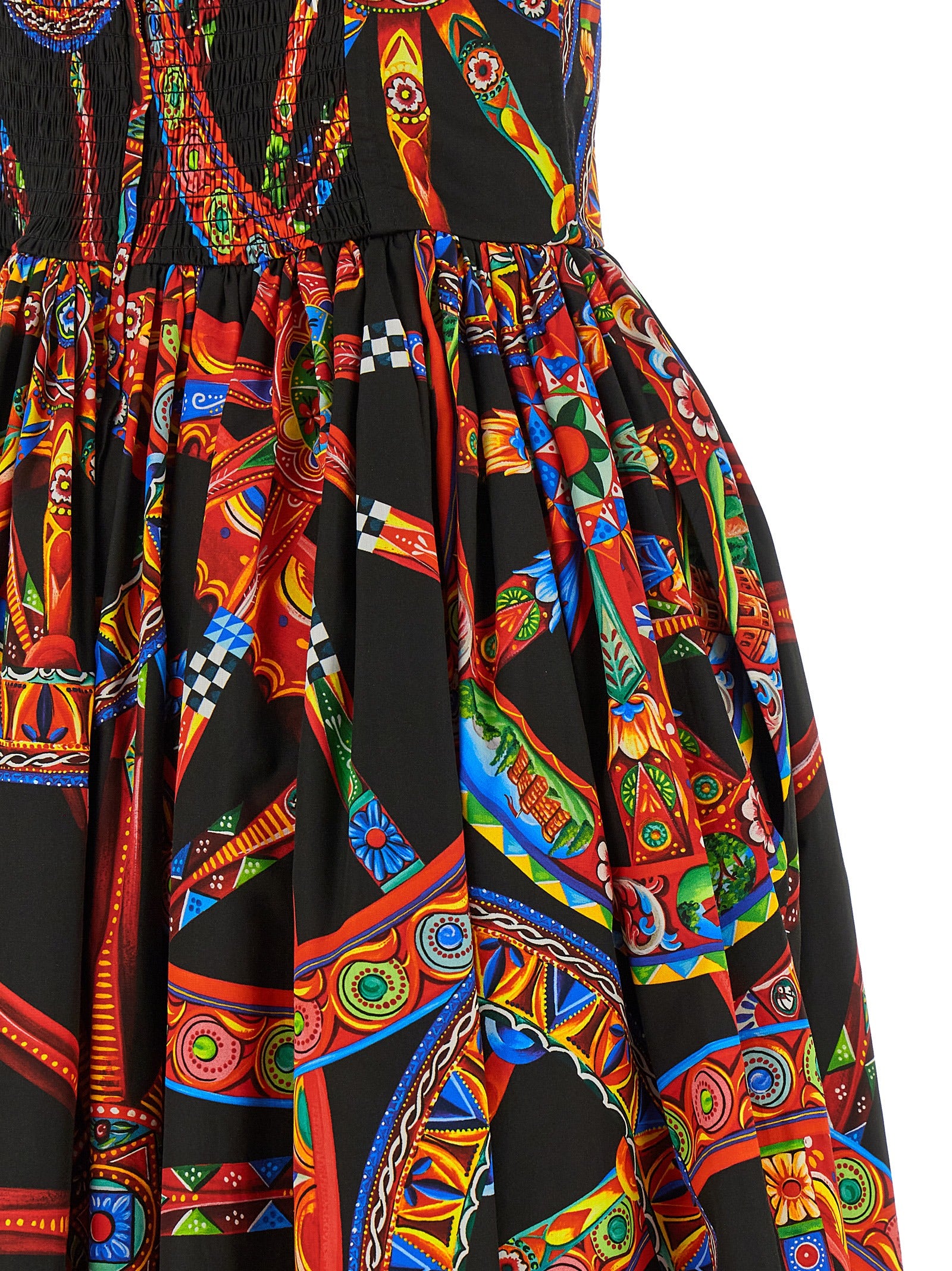 Indulge in the exquisite Dolce & Gabbana Multicolor Cotton Long Dress, a masterpiece of Italian craftsmanship that elevates your style and celebrates modern femininity.