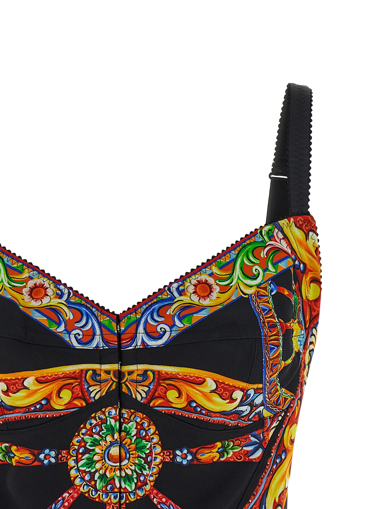 Indulge in the exquisite Dolce & Gabbana Multicolor Silk Tank Top, a masterpiece of Italian craftsmanship that elevates your wardrobe with its luxurious charmeuse and iconic Sicilian print.