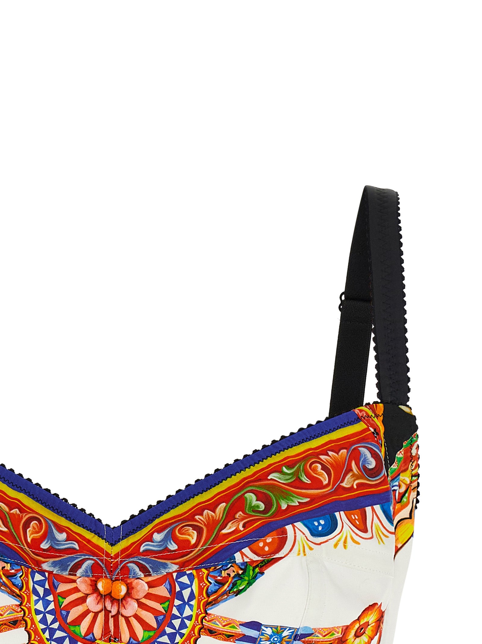 Dolce & Gabbana Multicolor Cotton Tank Top - Timeless Luxury