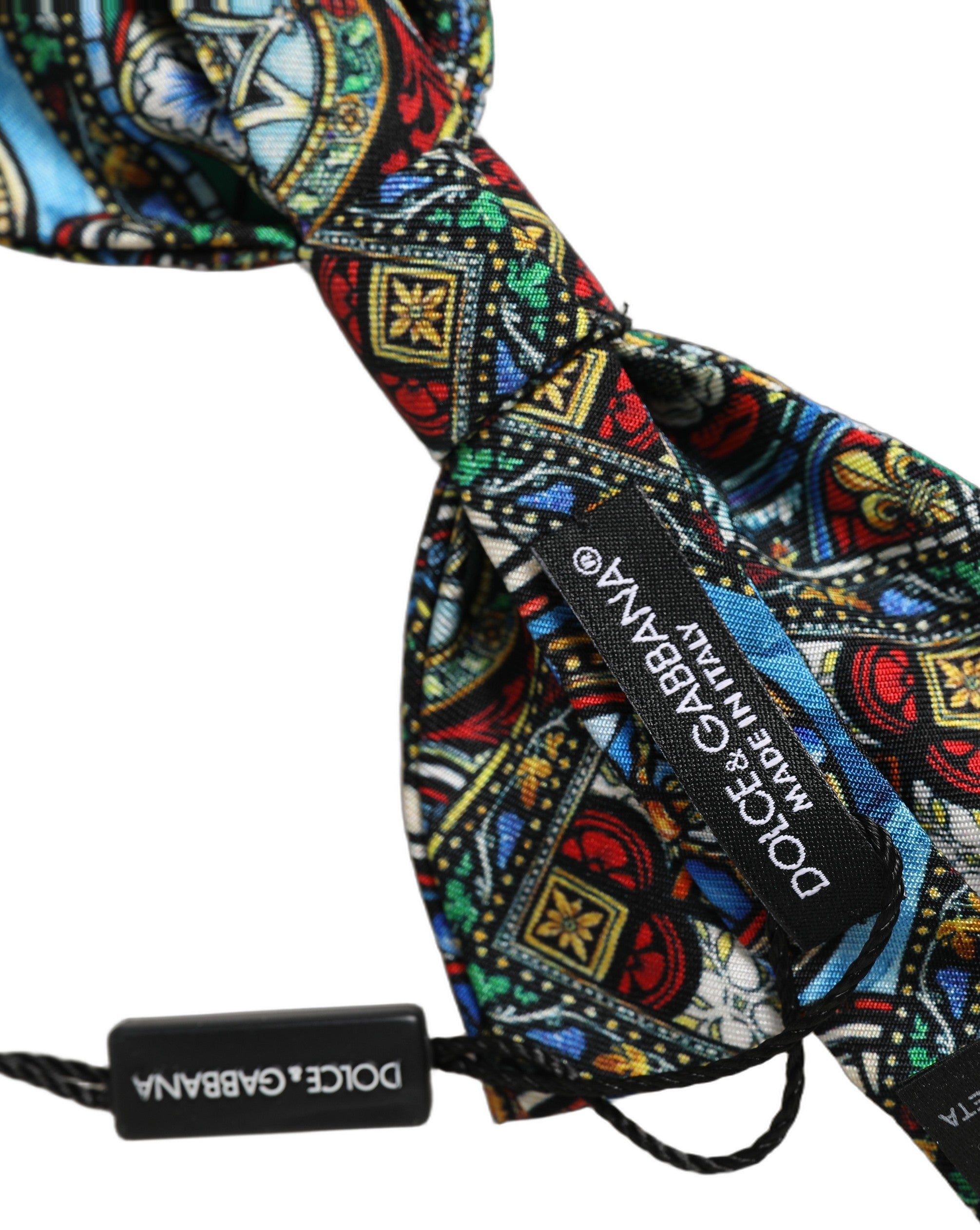 Dolce & Gabbana Multicolor Silk Bow Tie - Exquisite Italian Craftsmanship