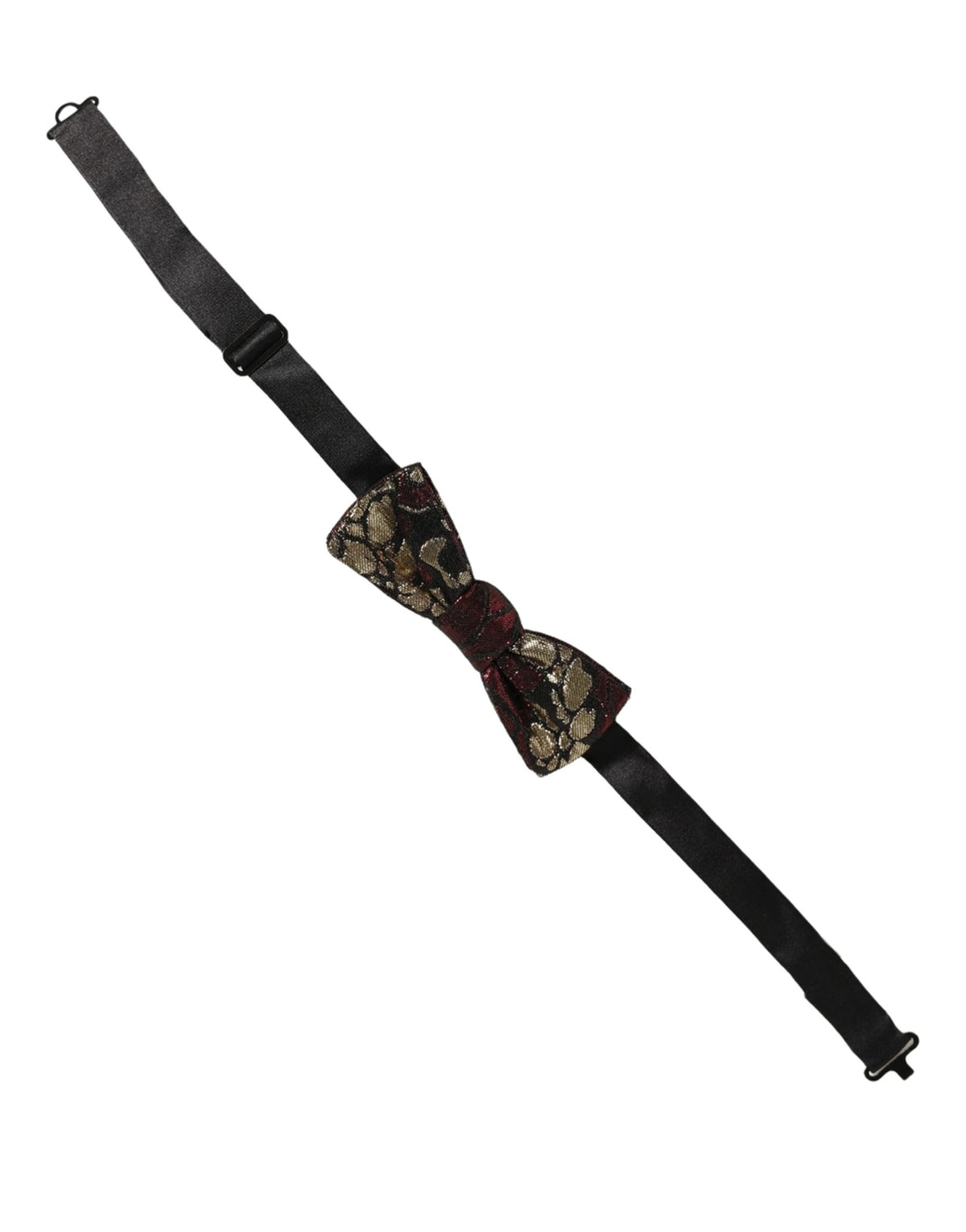 Dolce & Gabbana Floral Jacquard Bow Tie for Elegant Occasions