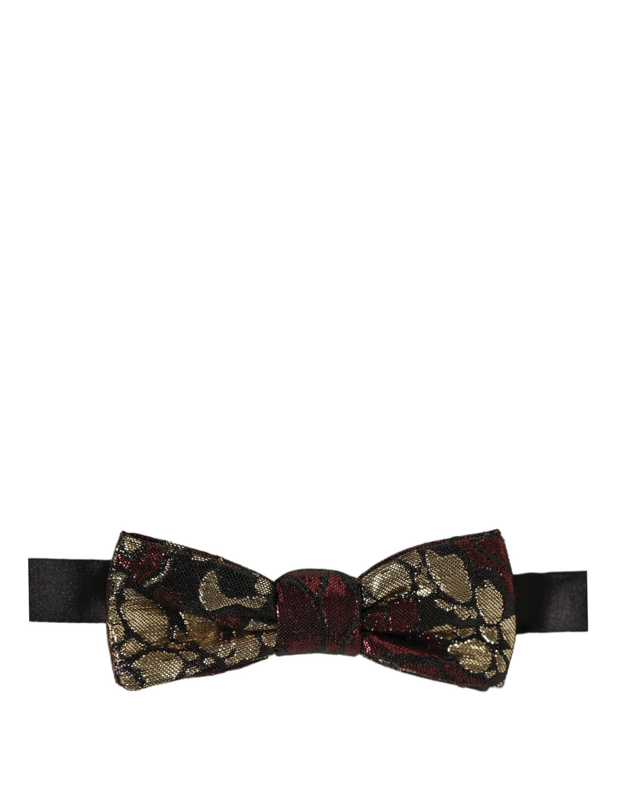 Dolce & Gabbana Floral Jacquard Bow Tie for Elegant Occasions