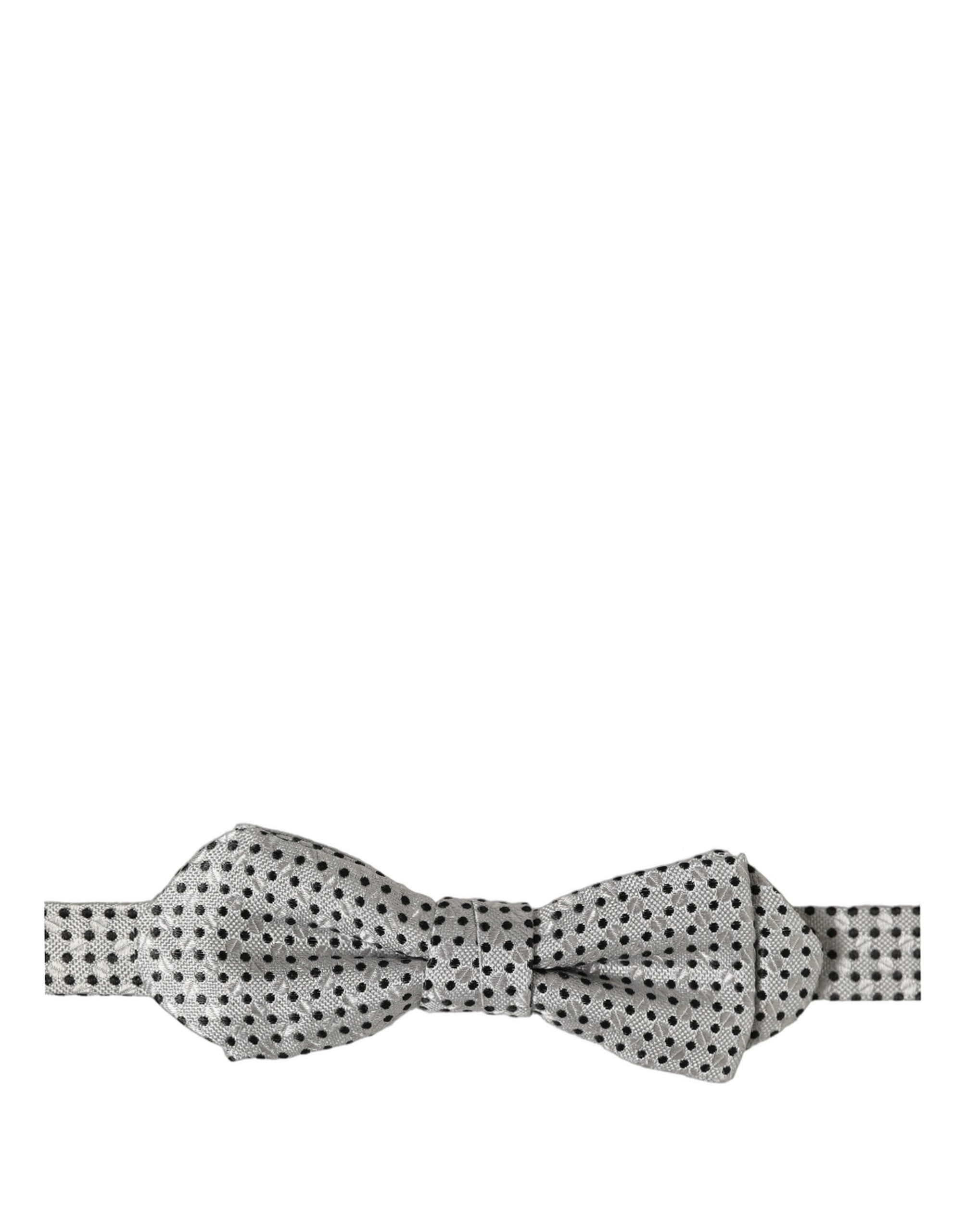 Dolce & Gabbana Silk Polka Dot Bow Tie - Timeless Elegance