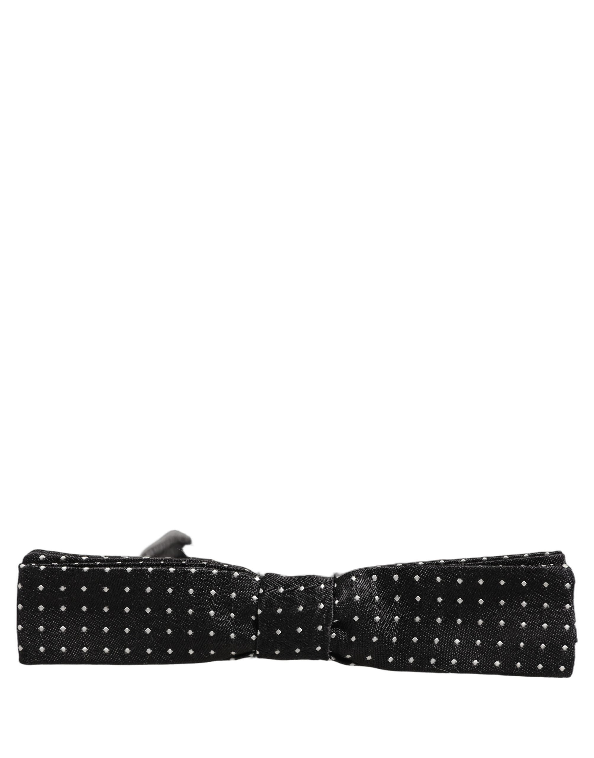 Dolce & Gabbana Silk Polka Dot Bow Tie - Timeless Elegance