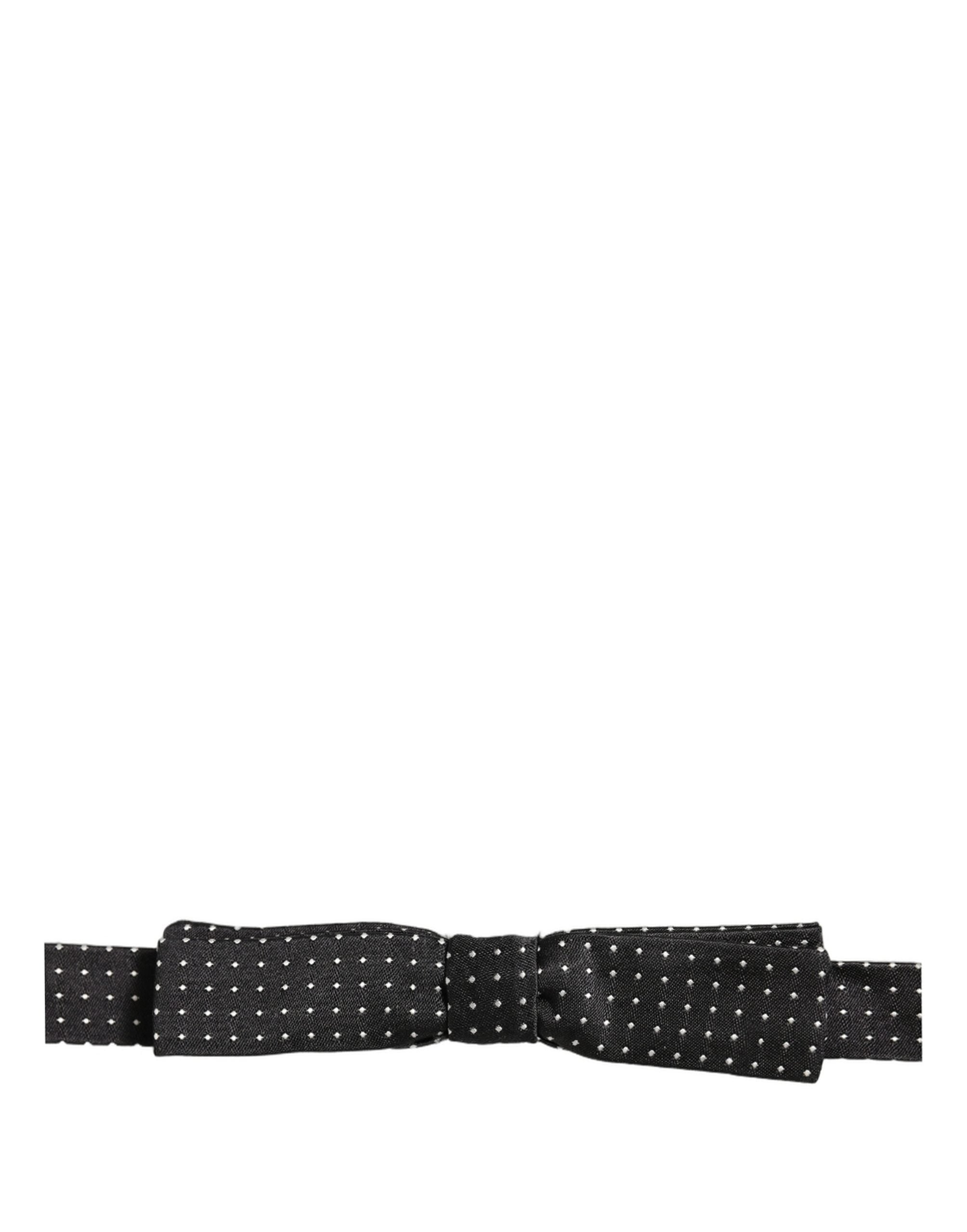 Dolce & Gabbana Silk Polka Dot Bow Tie - Timeless Elegance