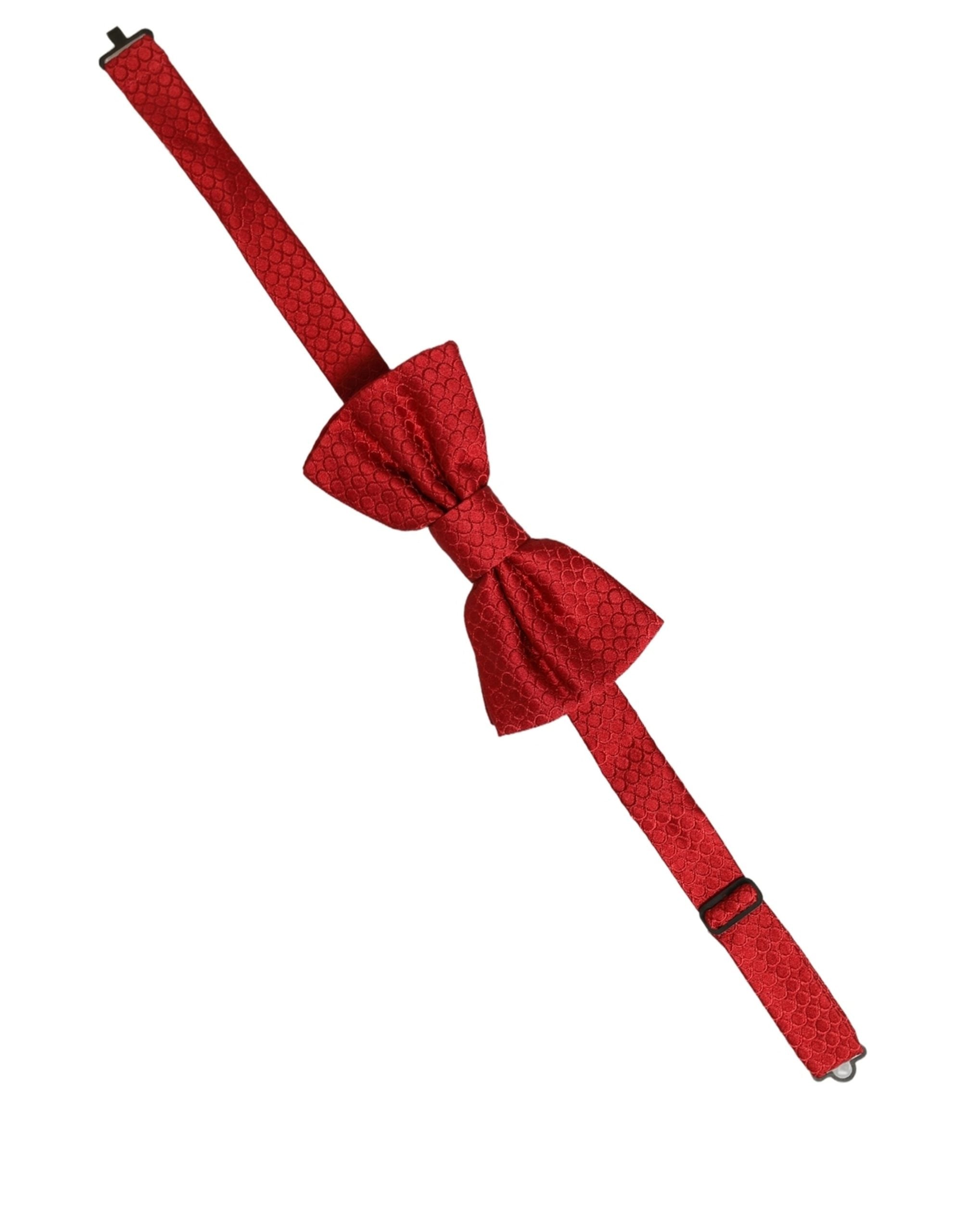 Dolce & Gabbana Silk Red Bow Tie for Timeless Elegance