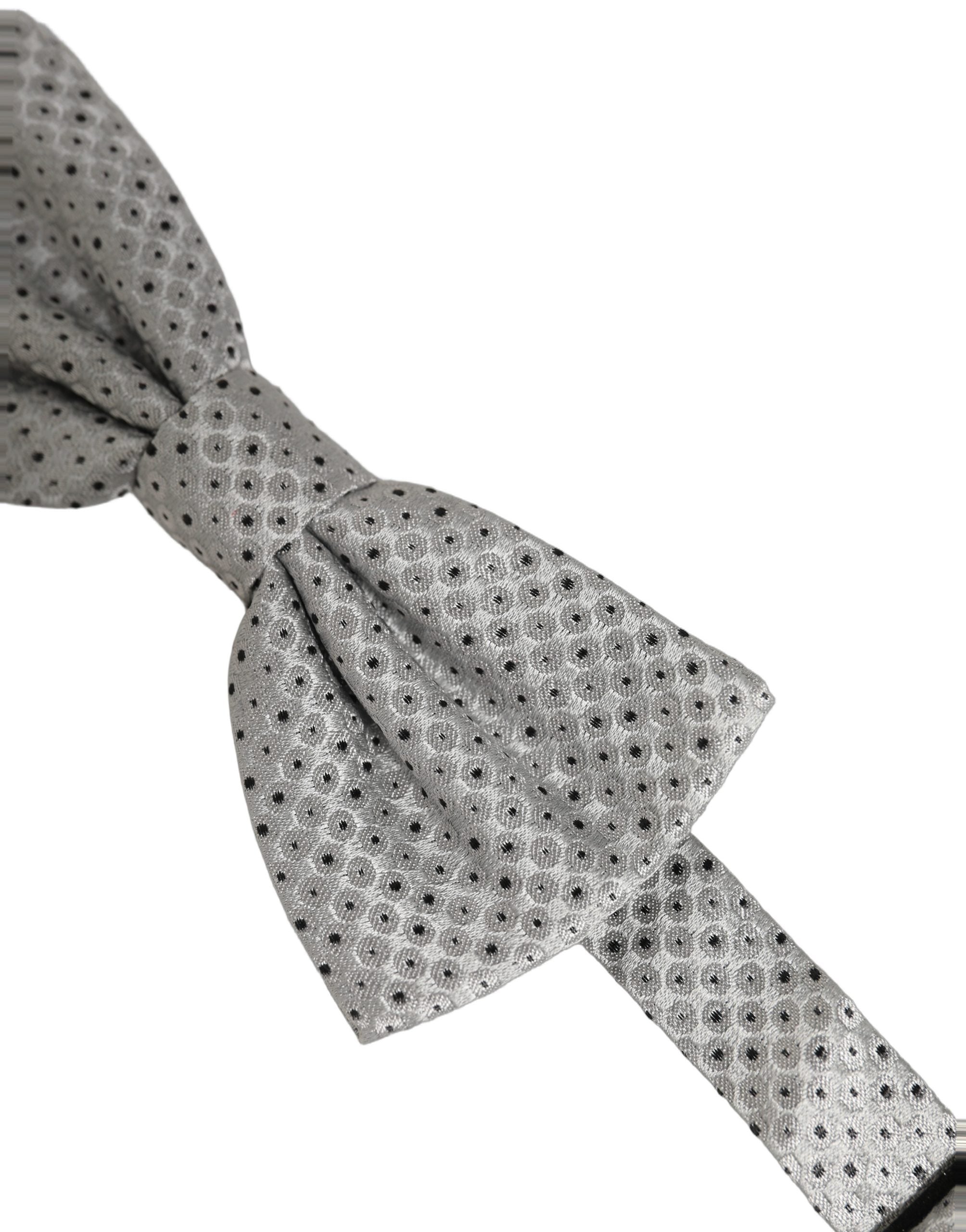 Dolce & Gabbana Polka Dot Silk Bow Tie - Timeless Elegance