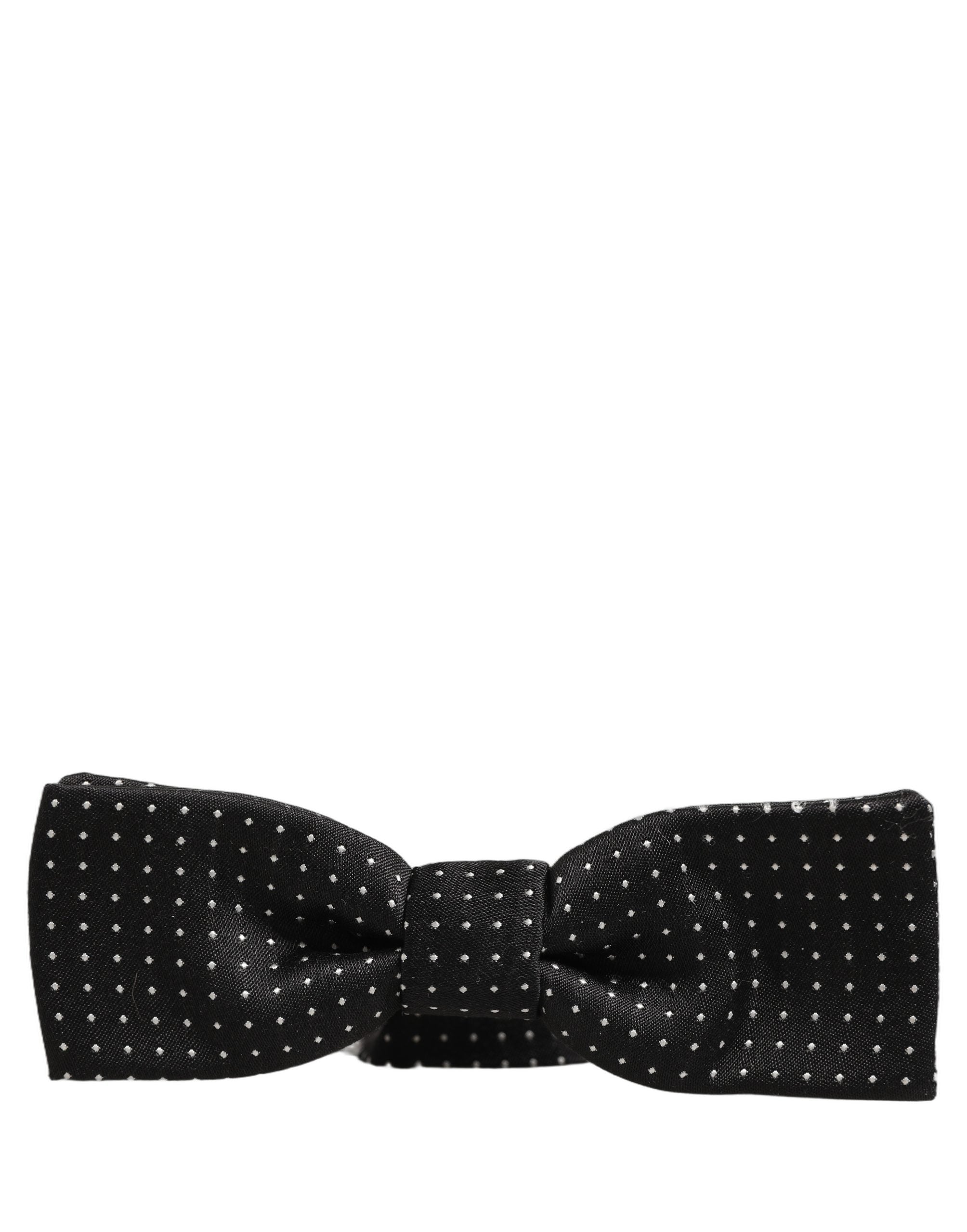 Dolce & Gabbana Silk Polka Dot Bow Tie - Timeless Elegance