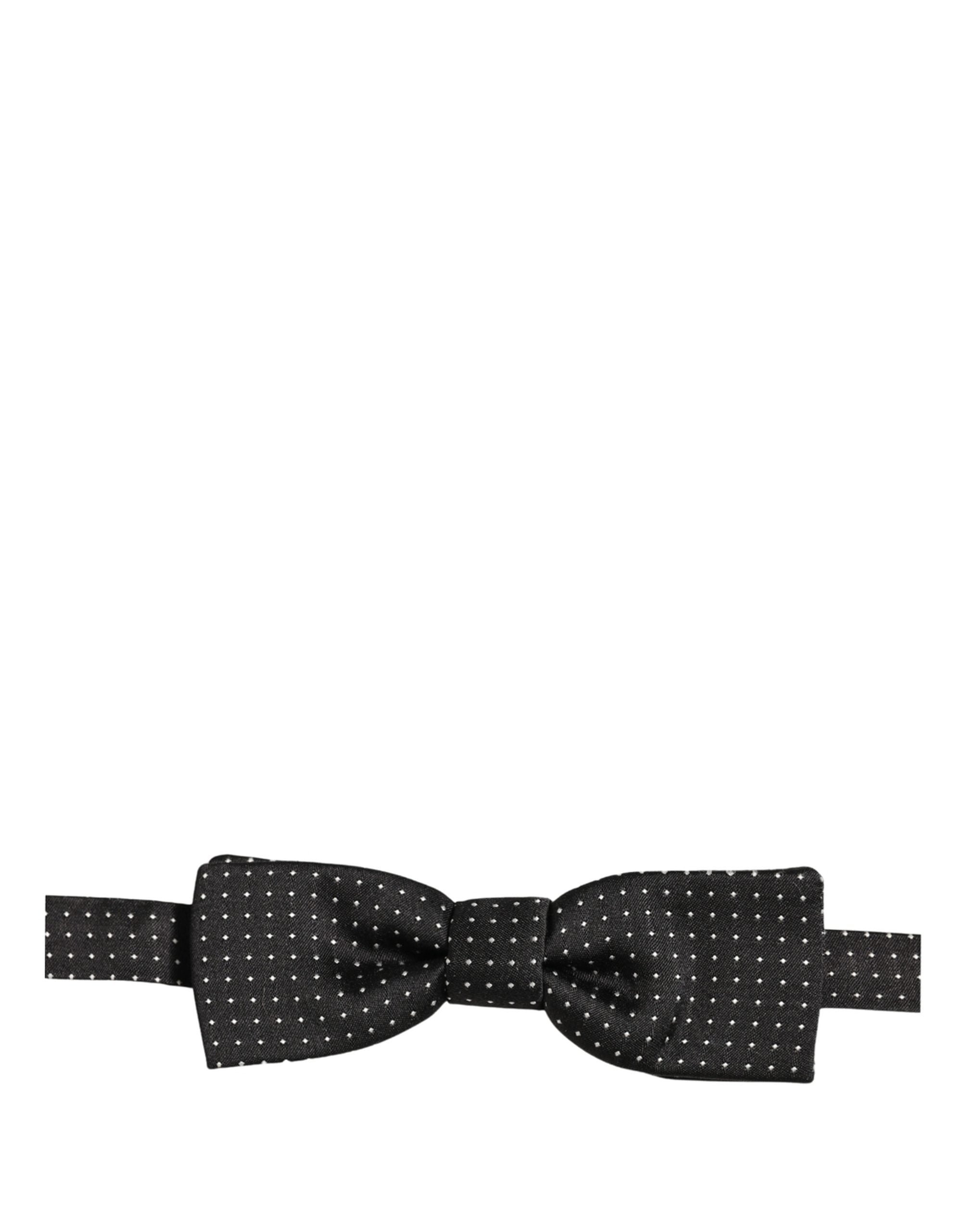 Dolce & Gabbana Silk Polka Dot Bow Tie - Timeless Elegance