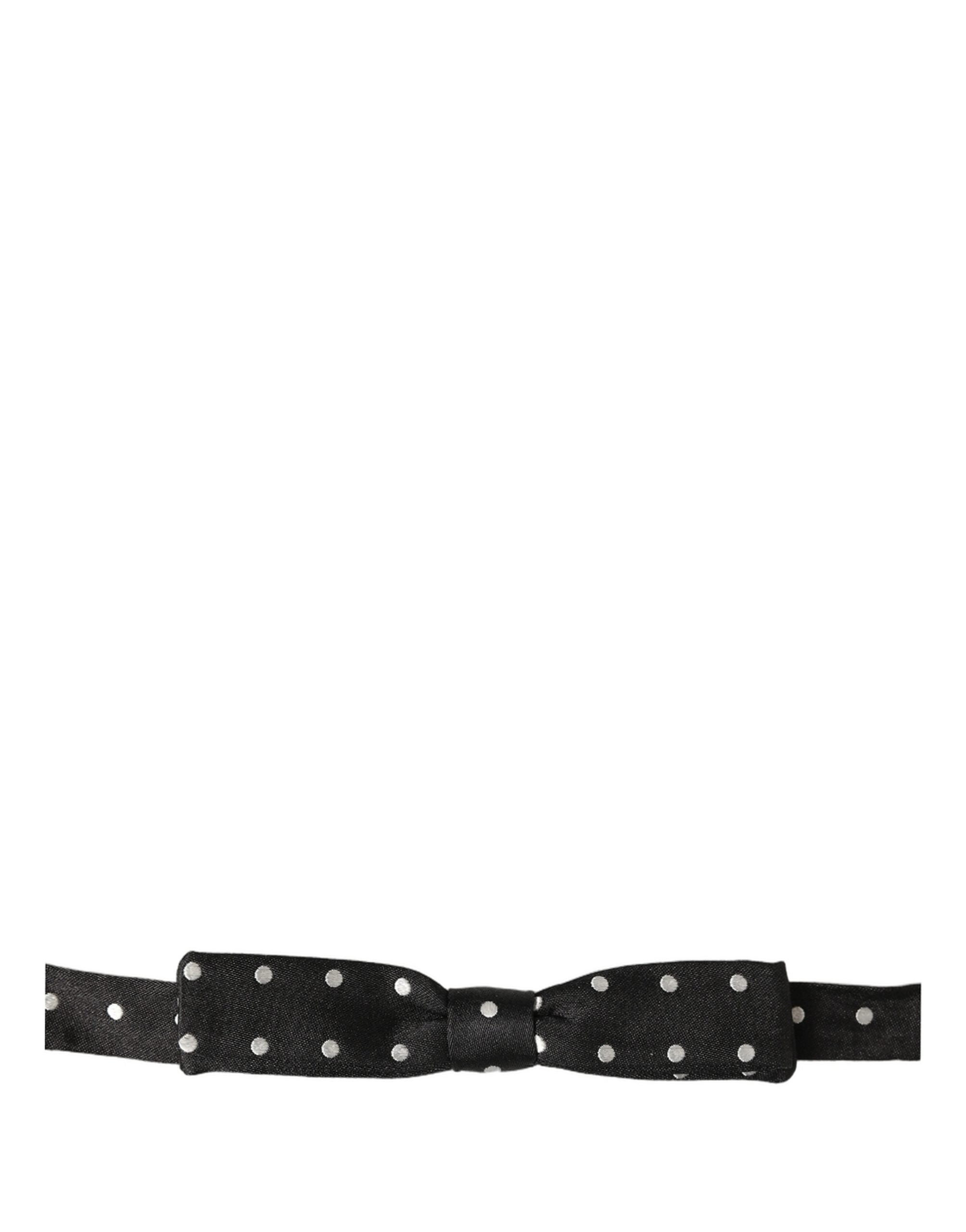 Dolce & Gabbana Silk Polka Dot Bow Tie - Timeless Elegance