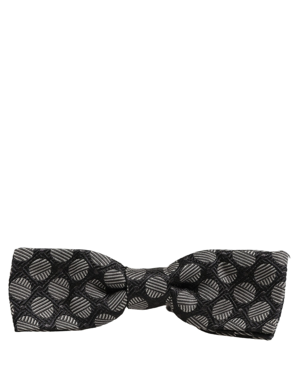 Dolce & Gabbana Geometric Silk Bow Tie for Timeless Elegance