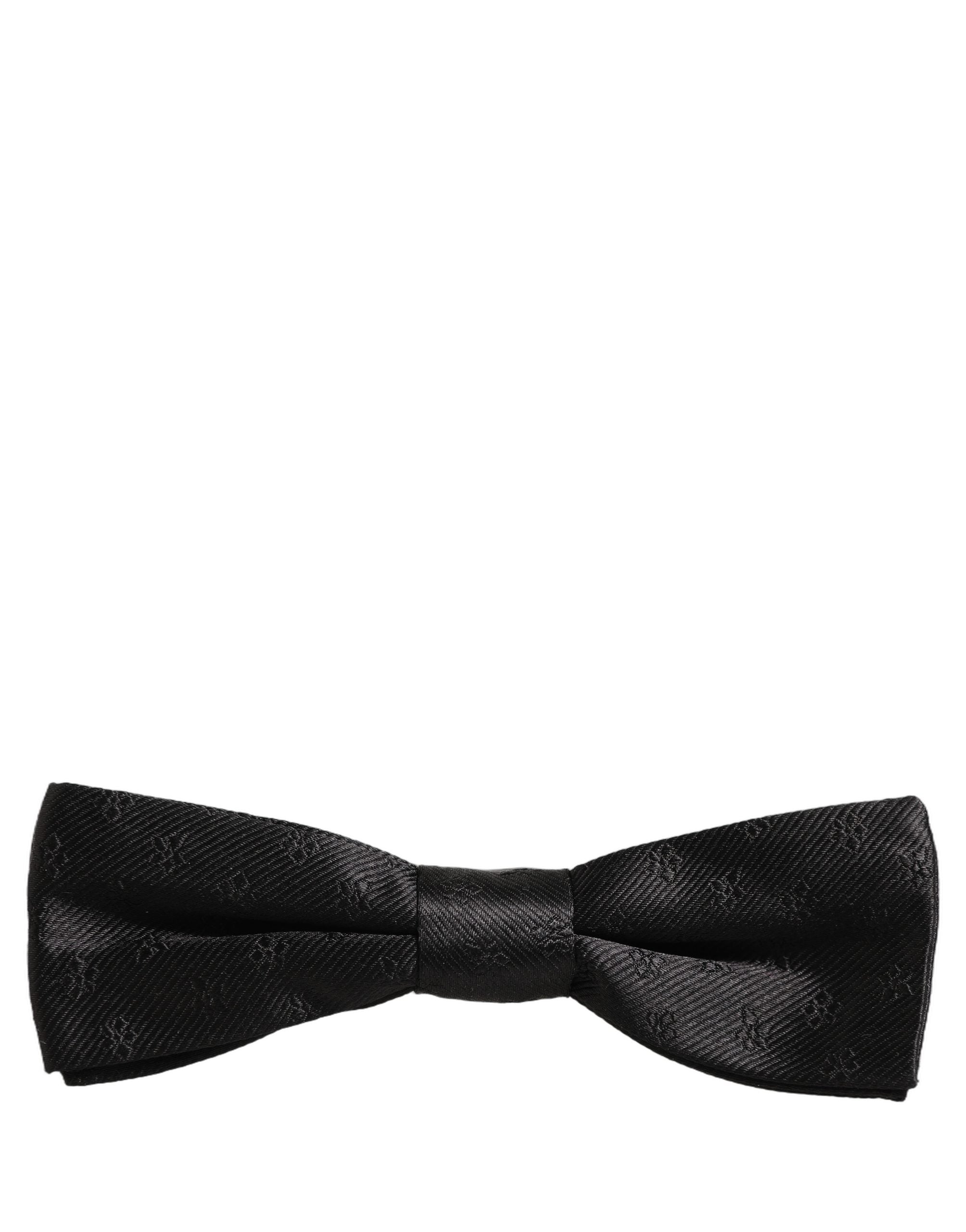 Dolce & Gabbana Black Silk Bow Tie - Timeless Elegance