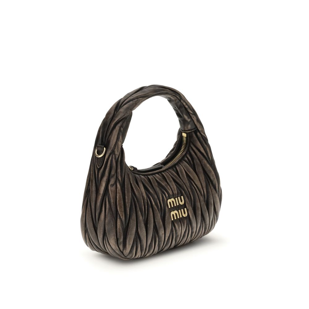 Miu Miu Brown Lamb Ovis Aries Shoulder Bag - Timeless Luxury