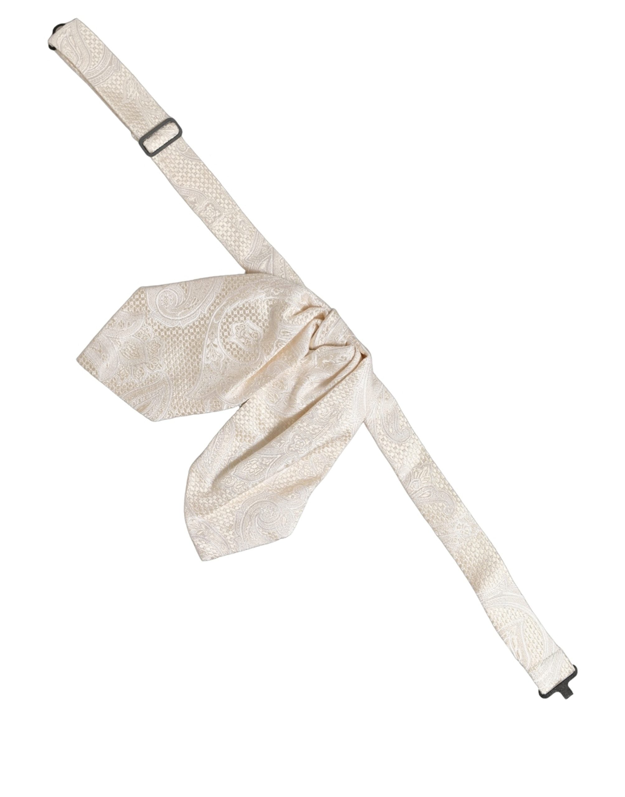 Dolce & Gabbana Silk Paisley Bow Tie - Timeless Luxury Accessory