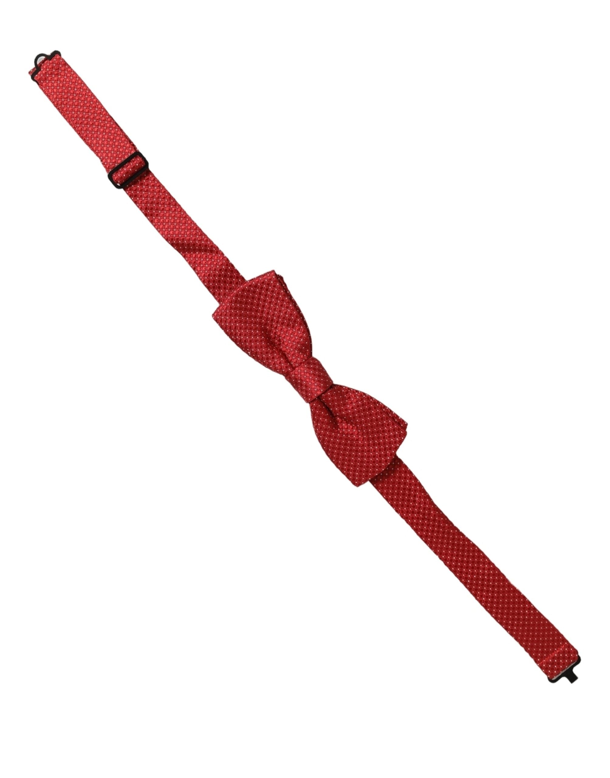 Dolce & Gabbana Silk Red Polka Dot Bow Tie - Timeless Elegance
