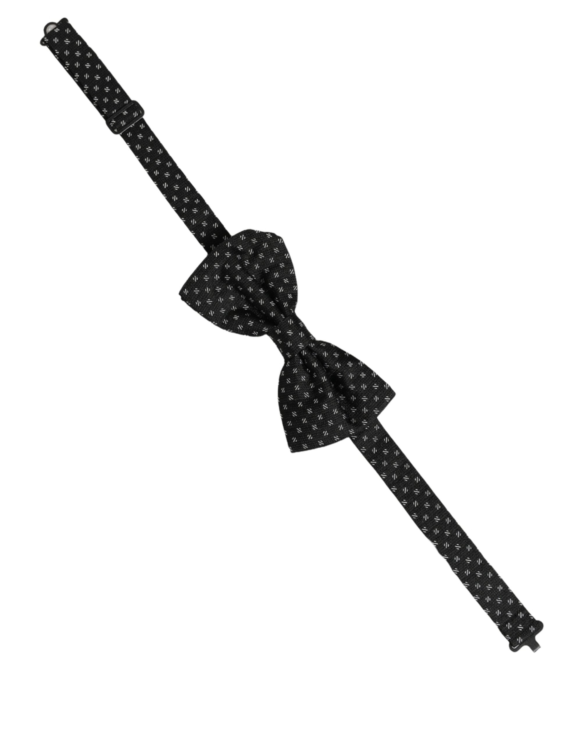 Dolce & Gabbana Black Silk Bow Tie - Timeless Elegance