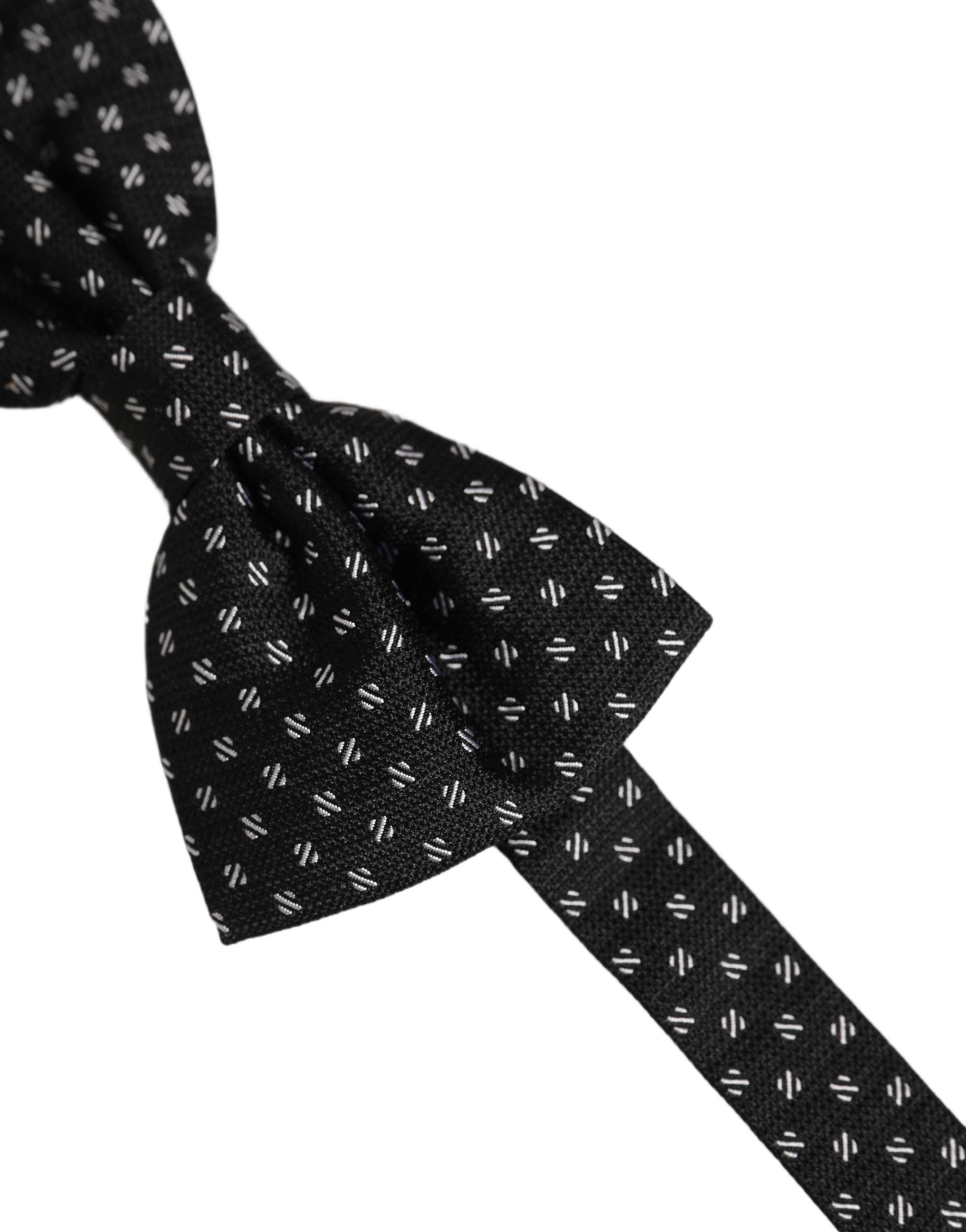 Dolce & Gabbana Black Silk Bow Tie - Timeless Elegance