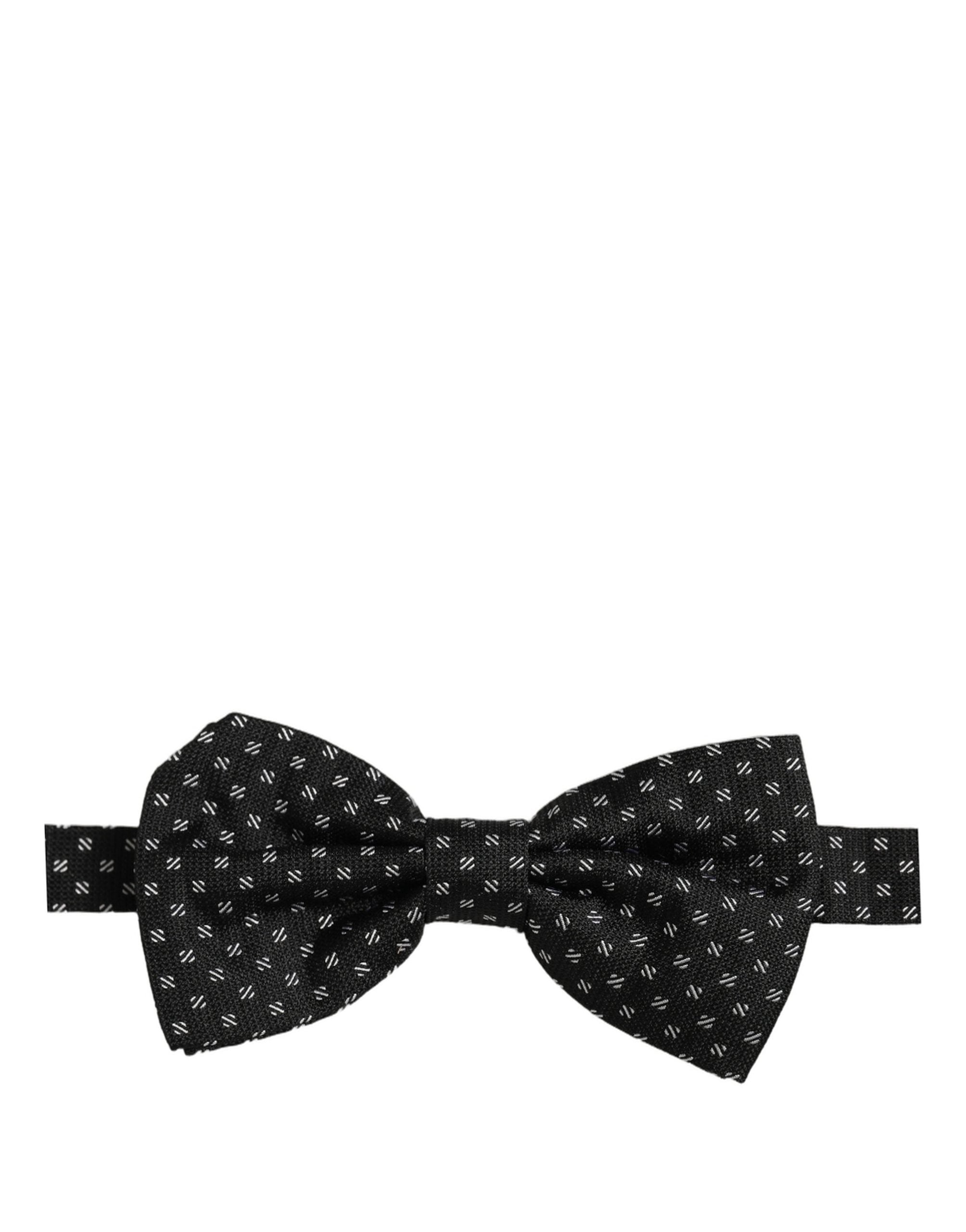 Dolce & Gabbana Black Silk Bow Tie - Timeless Elegance