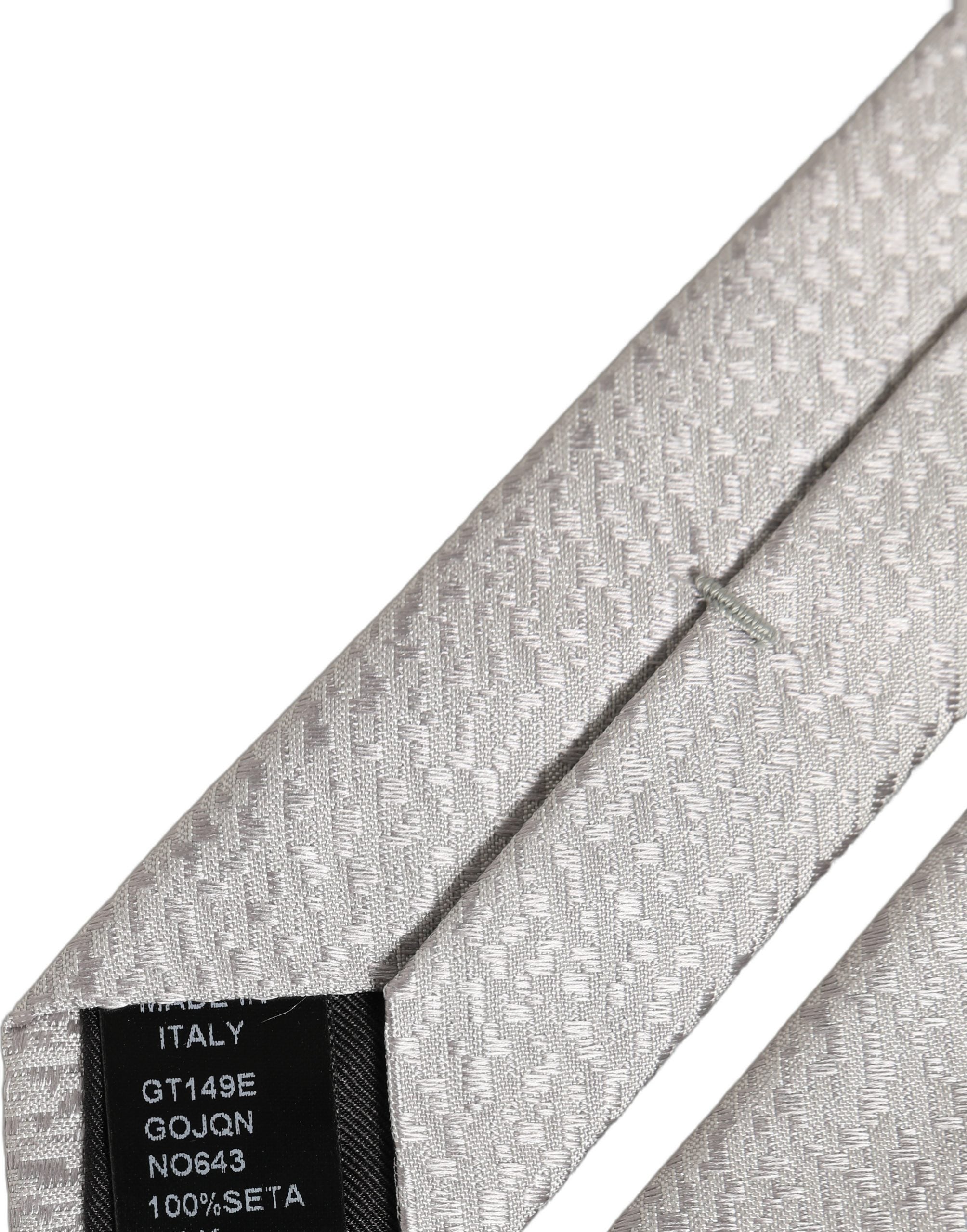 Dolce & Gabbana Gray Silk Necktie - Timeless Luxury Accessory