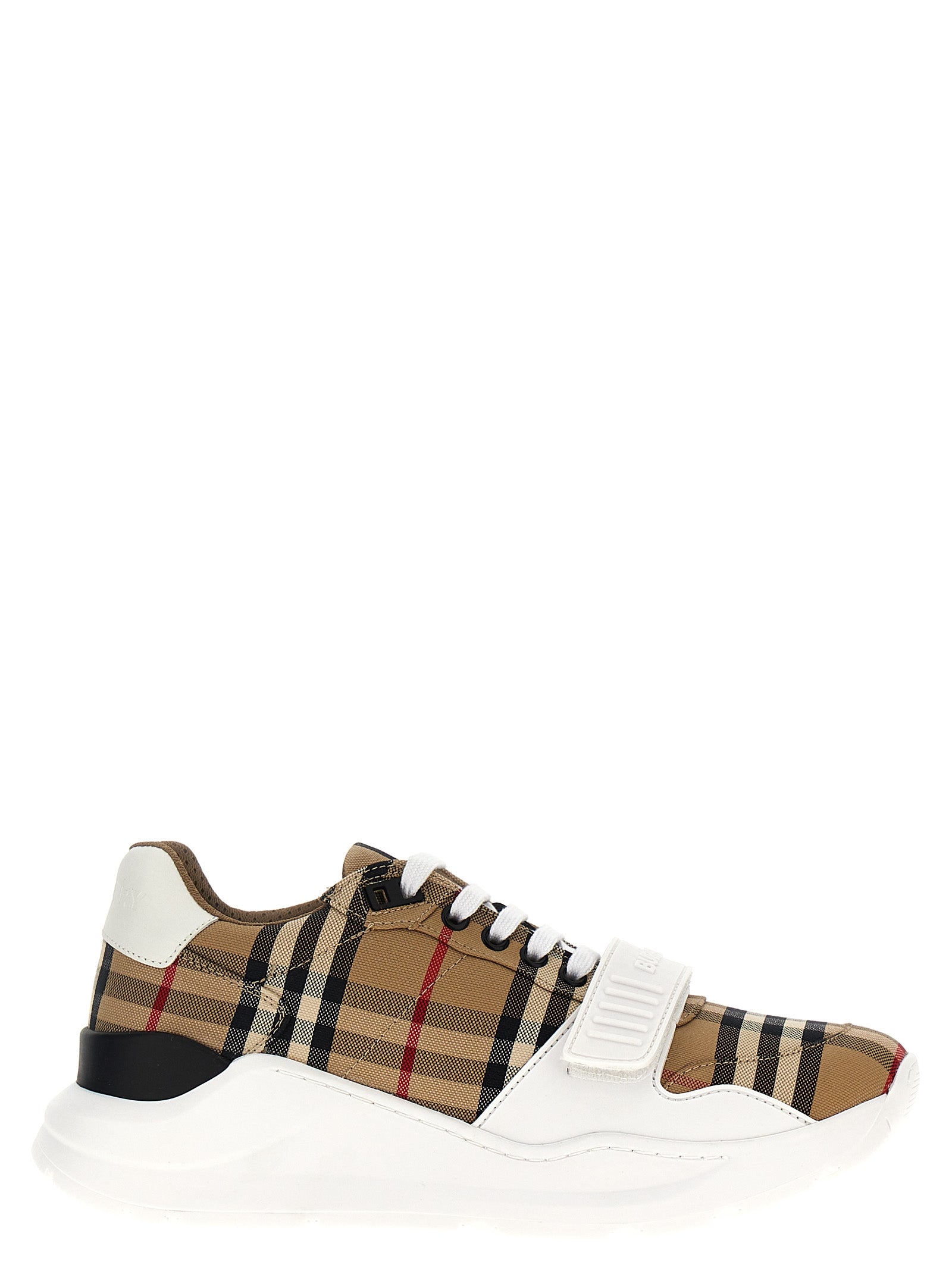 Burberry Beige Cotton Athletic Sneakers - Luxury Redefined