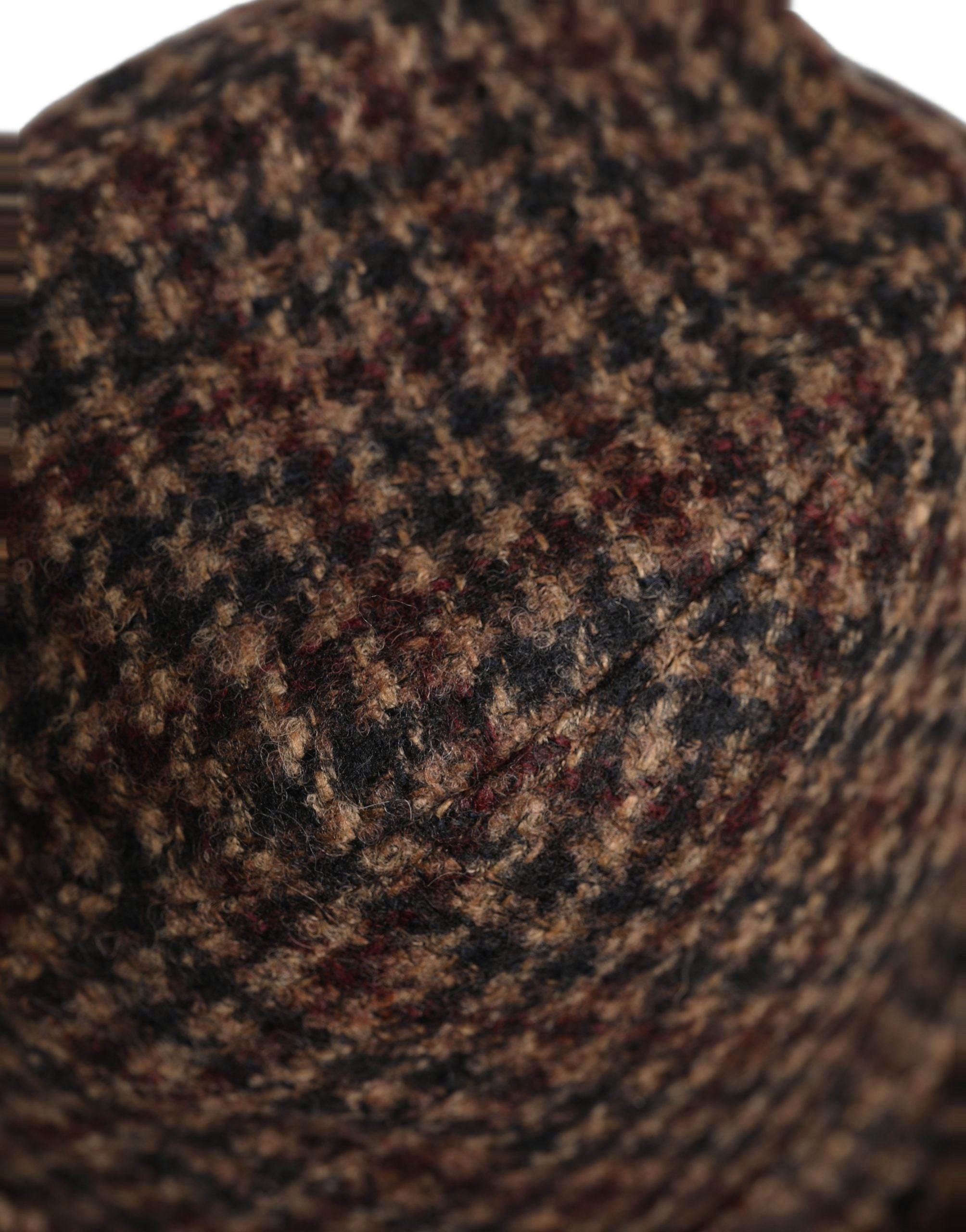 Dolce & Gabbana Brown Checkered Fedora Hat - Timeless Luxury