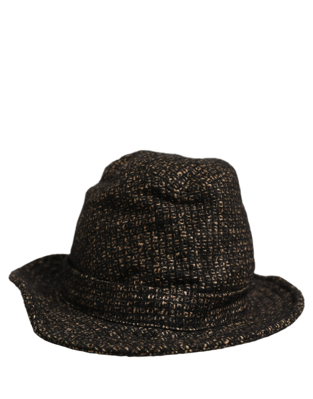 Dolce & Gabbana Gray Melange Fedora Hat - Timeless Luxury
