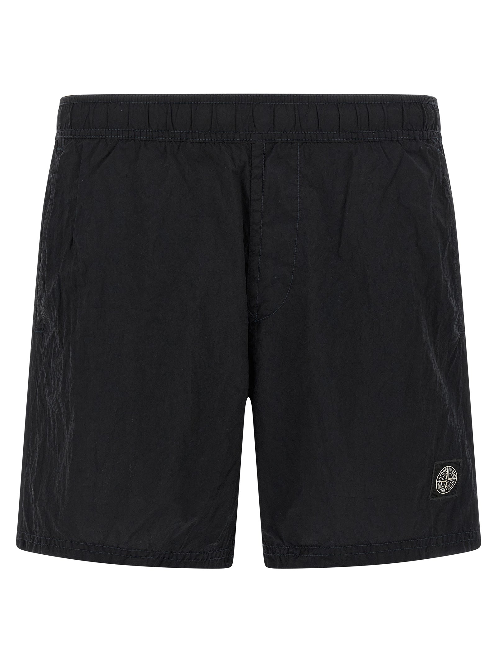 Stone Island Blue Polyamide Swim Shorts - Luxury Redefined