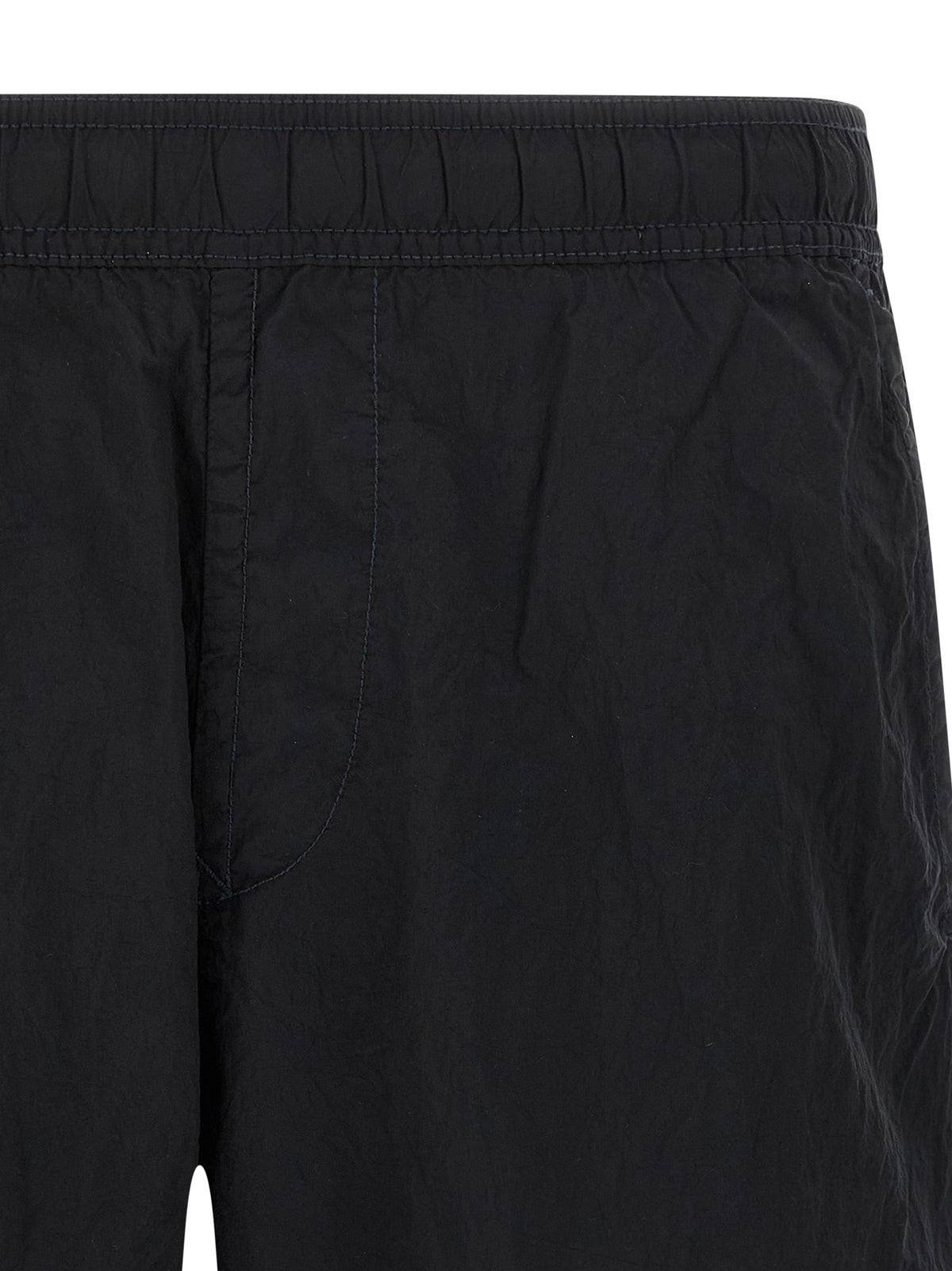 Stone Island Blue Polyamide Swim Shorts - Luxury Redefined