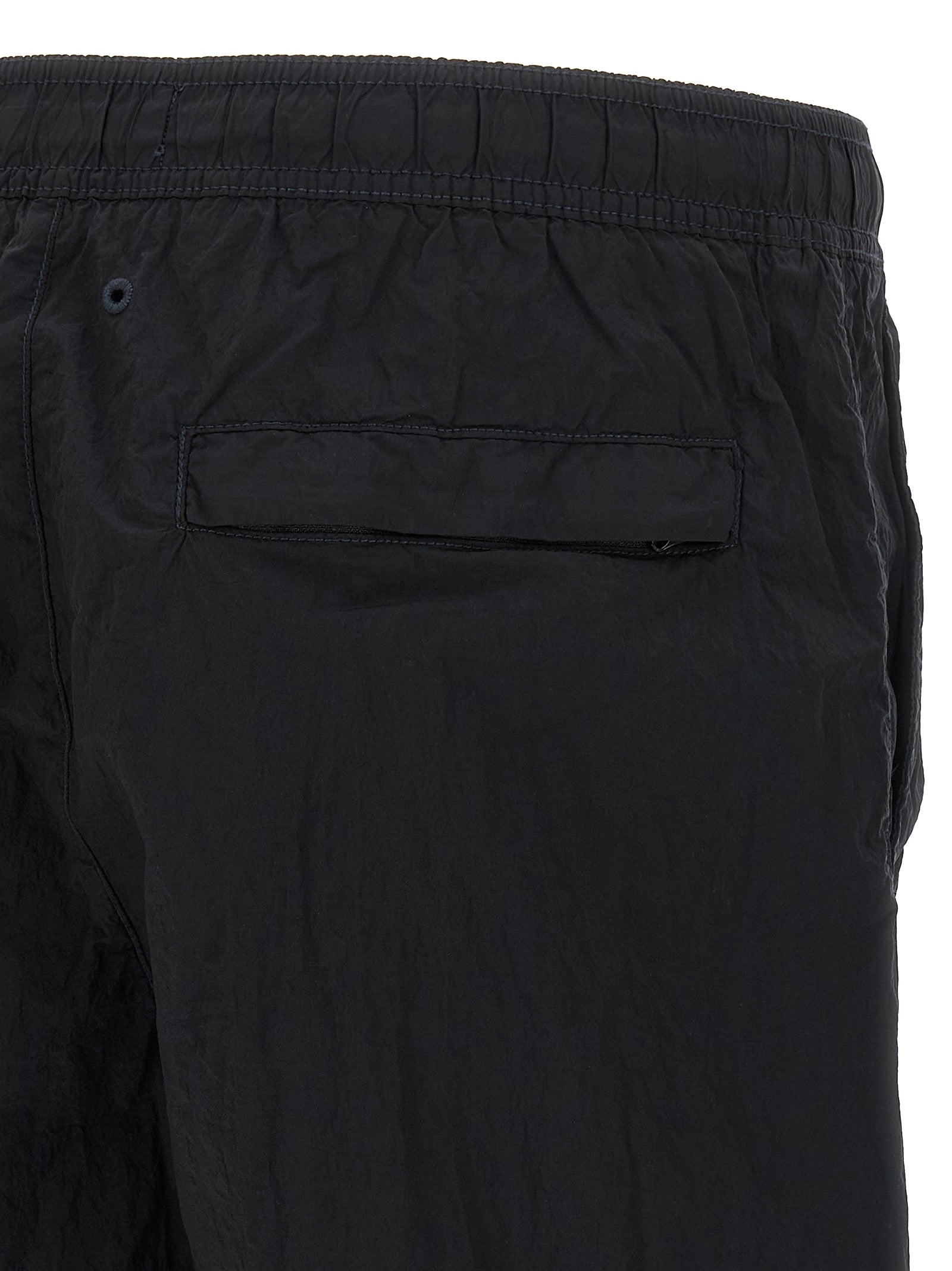 Stone Island Blue Polyamide Swim Shorts - Luxury Redefined